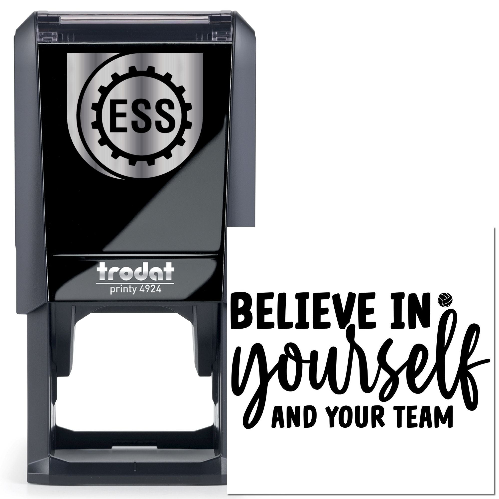 Self-Inking Self Belief Mini Card Stamp