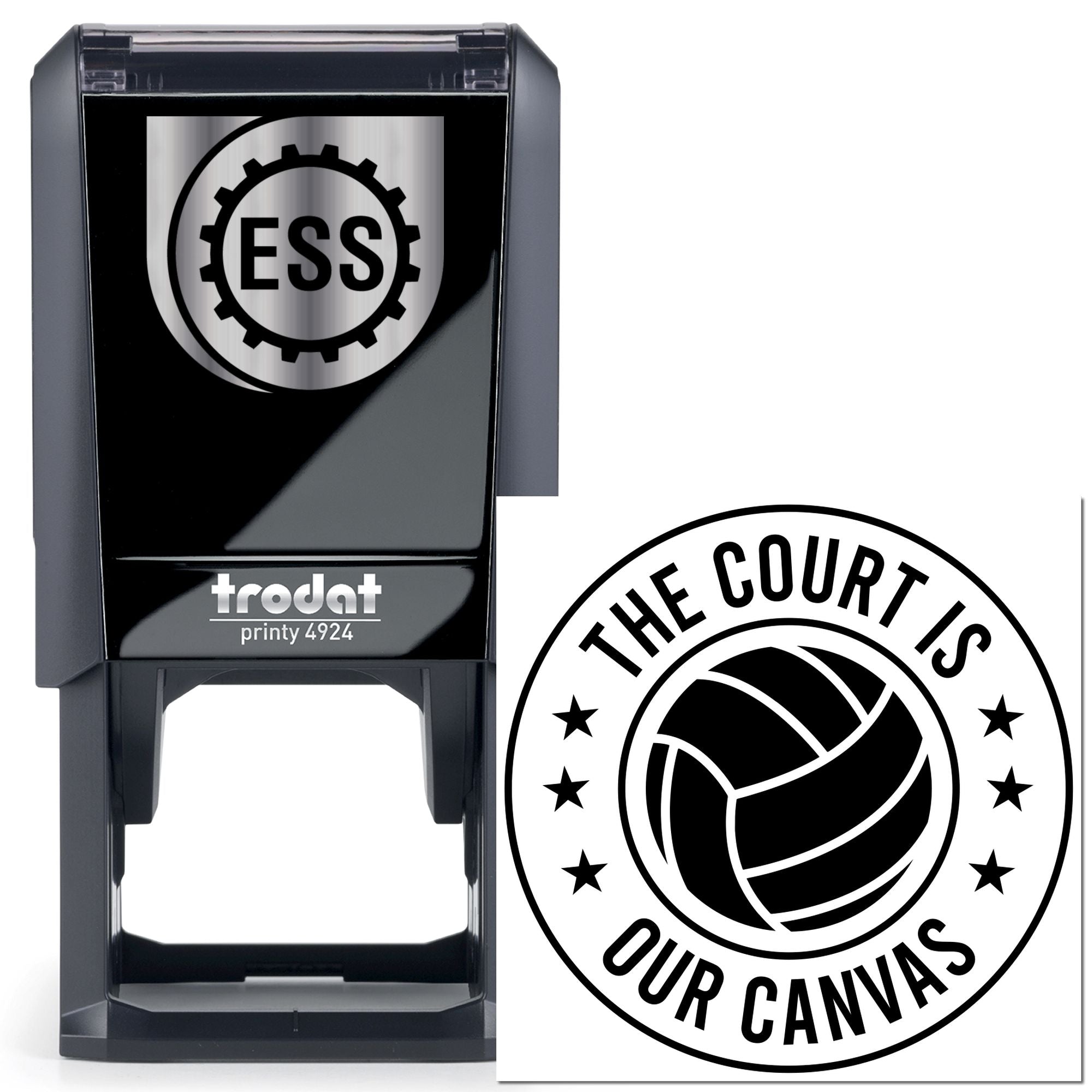 Self-Inking Basketball Canvas Scrapbooking Stamp