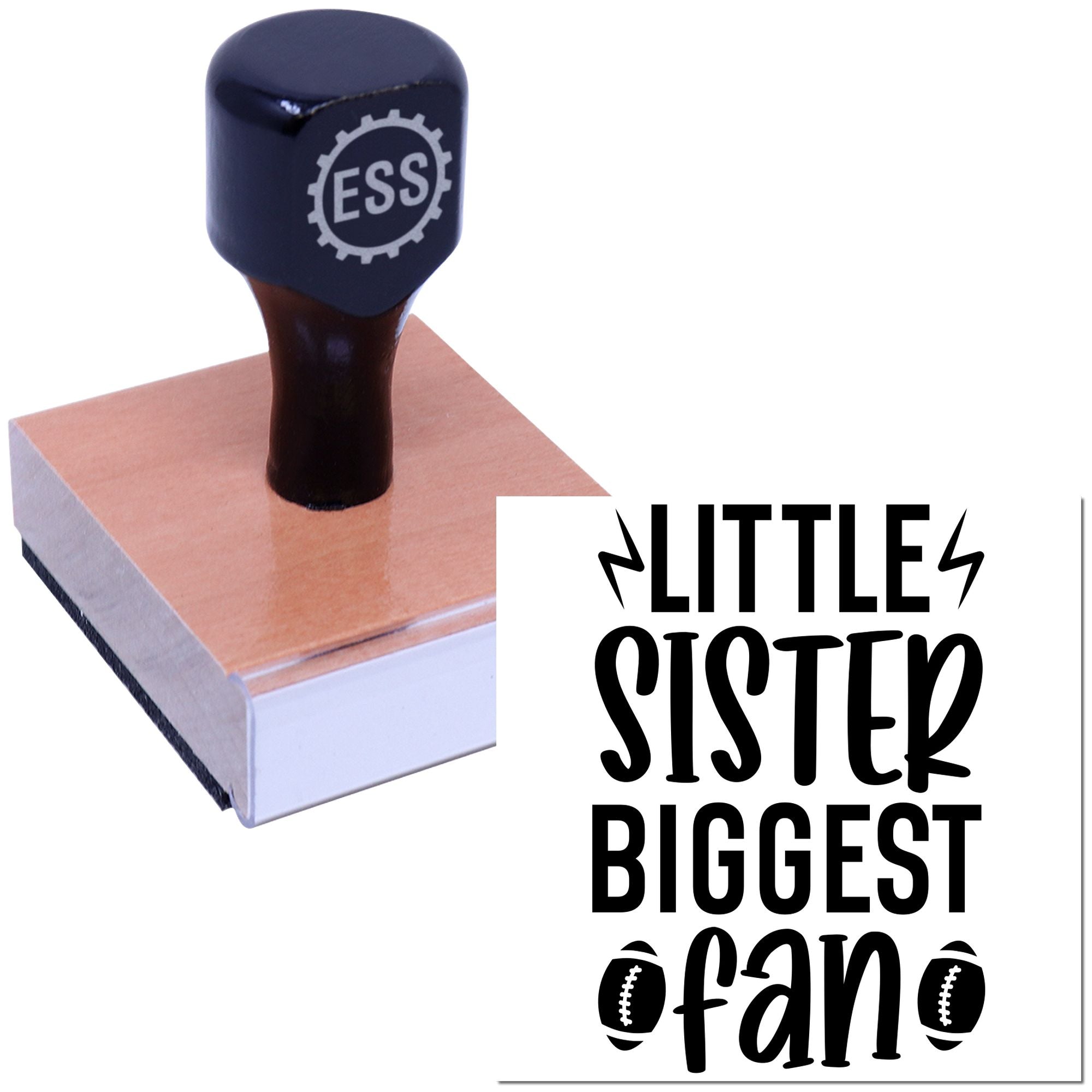 Mini Sister Cheer Paper Craft Rubber Stamp