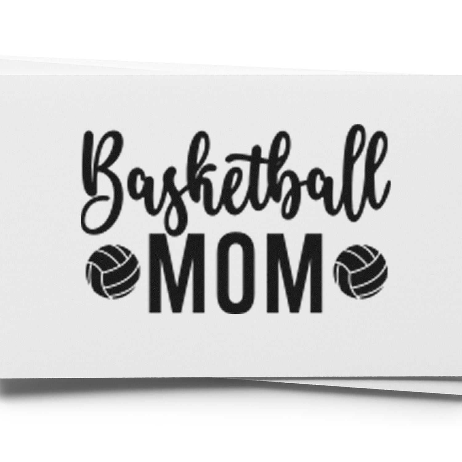 Pre-Inked Basketball Mom Pride Paper Craft Stamp