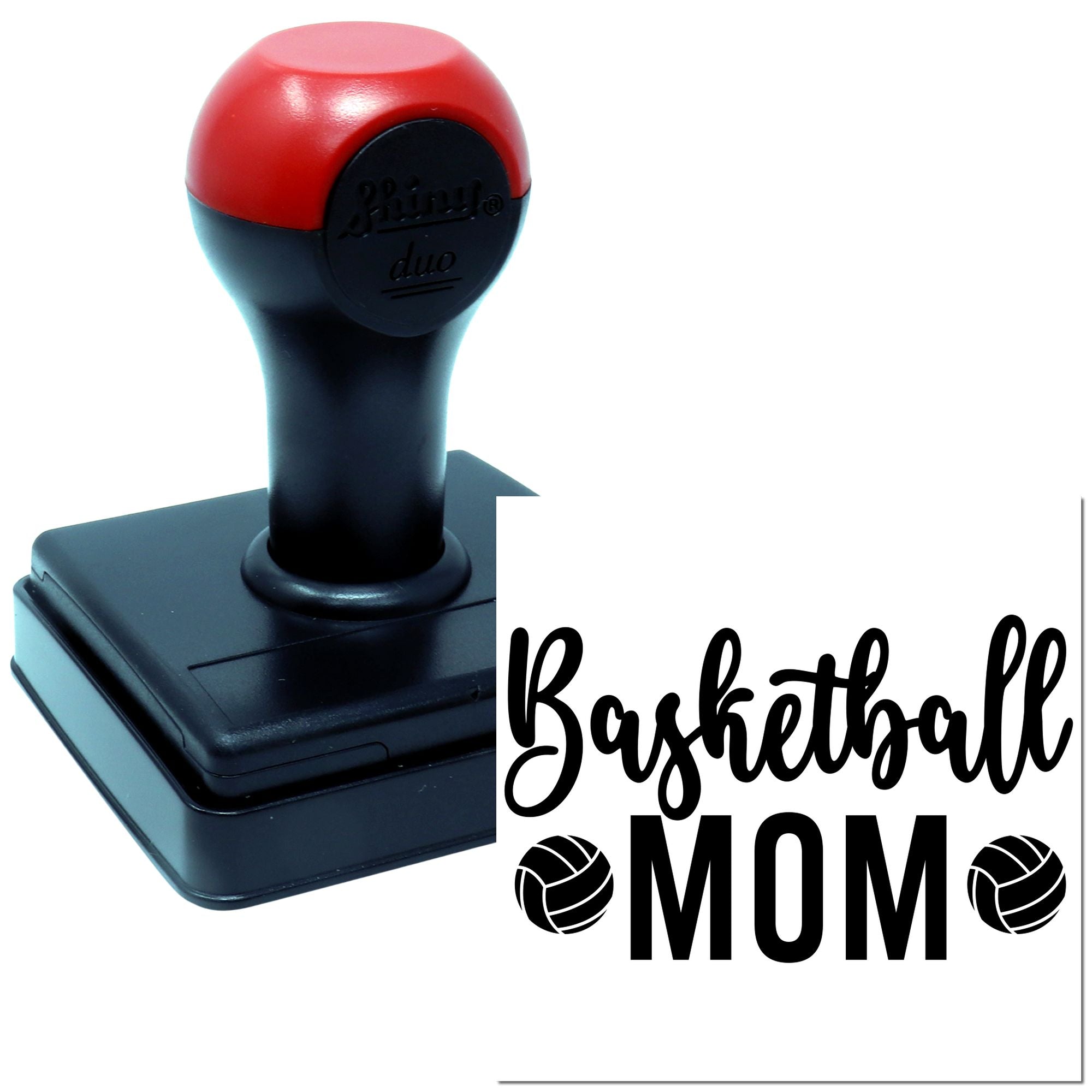 Duo Proud Basketball Mom Team Spirit Hand Stamp