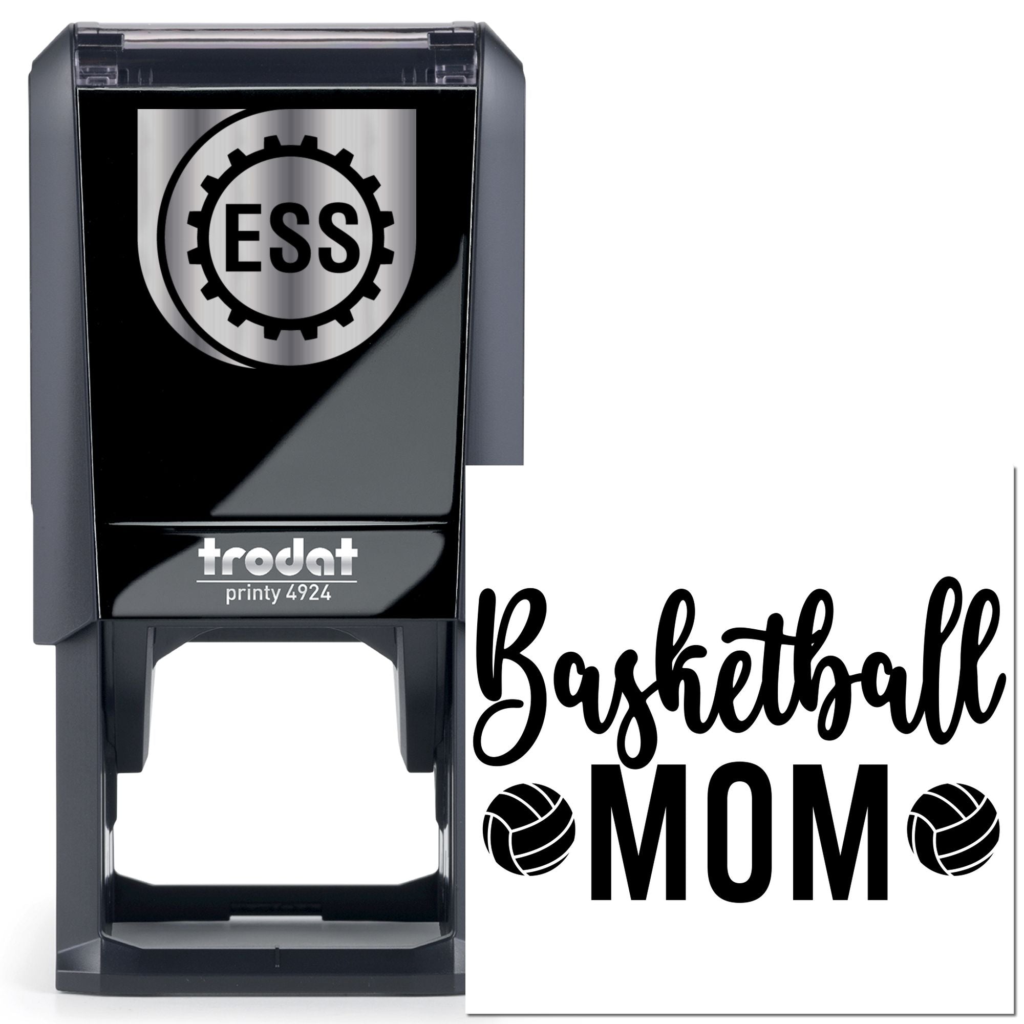 Self-Inking Basketball Mom Papercraft Stamp