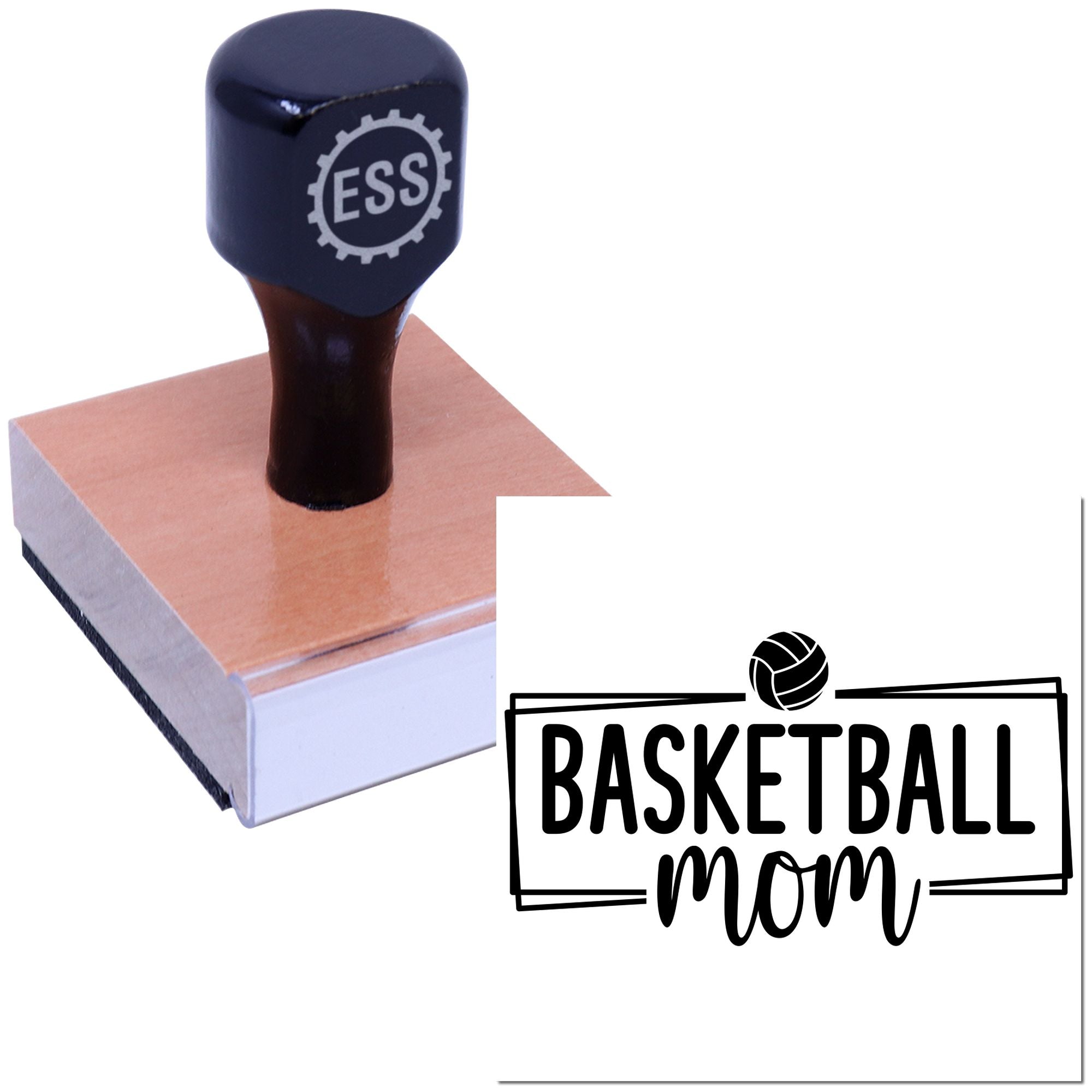 Courtside Mom Club Cardmaking Rubber Stamp