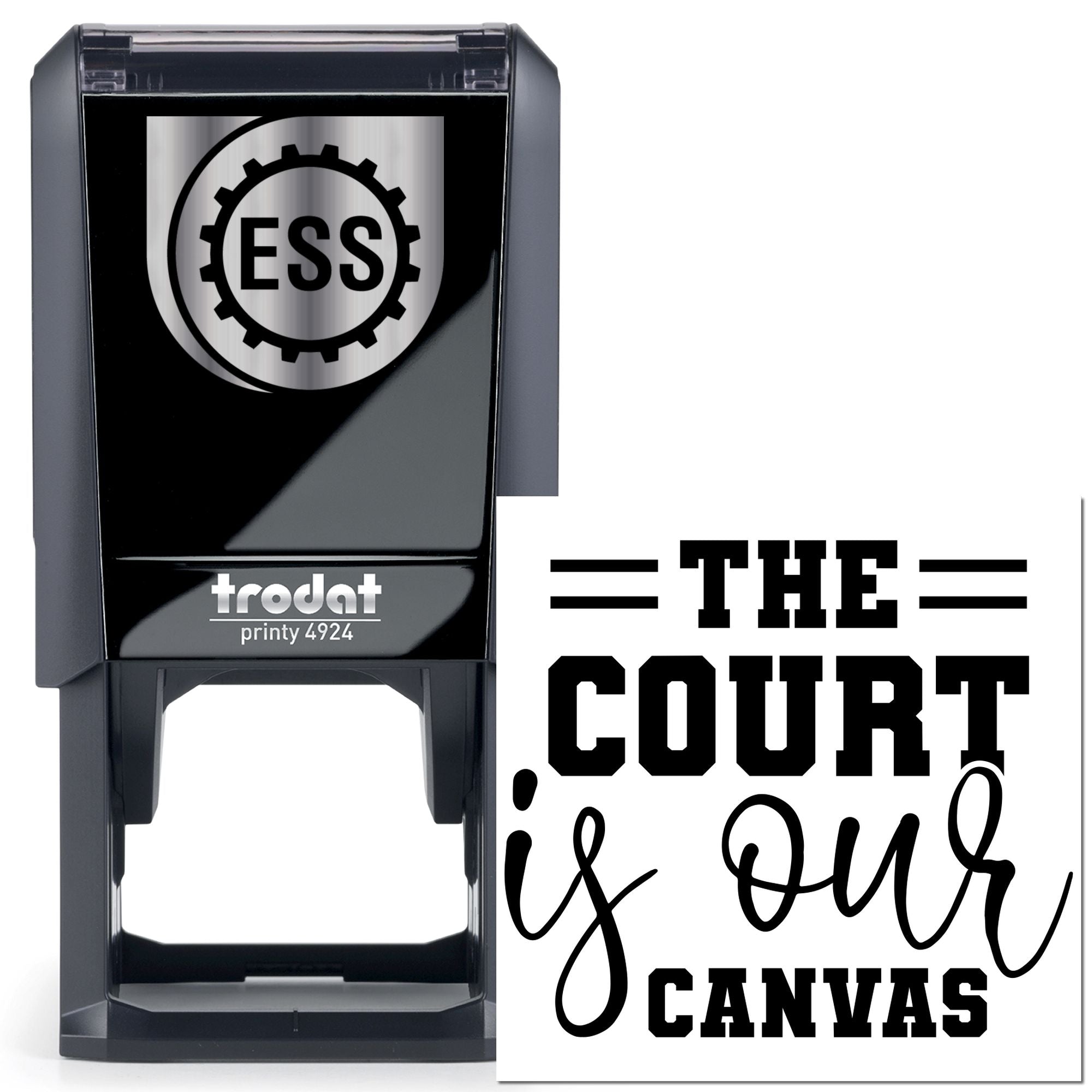 Self-Inking Court Canvas Cardmaking Stamp