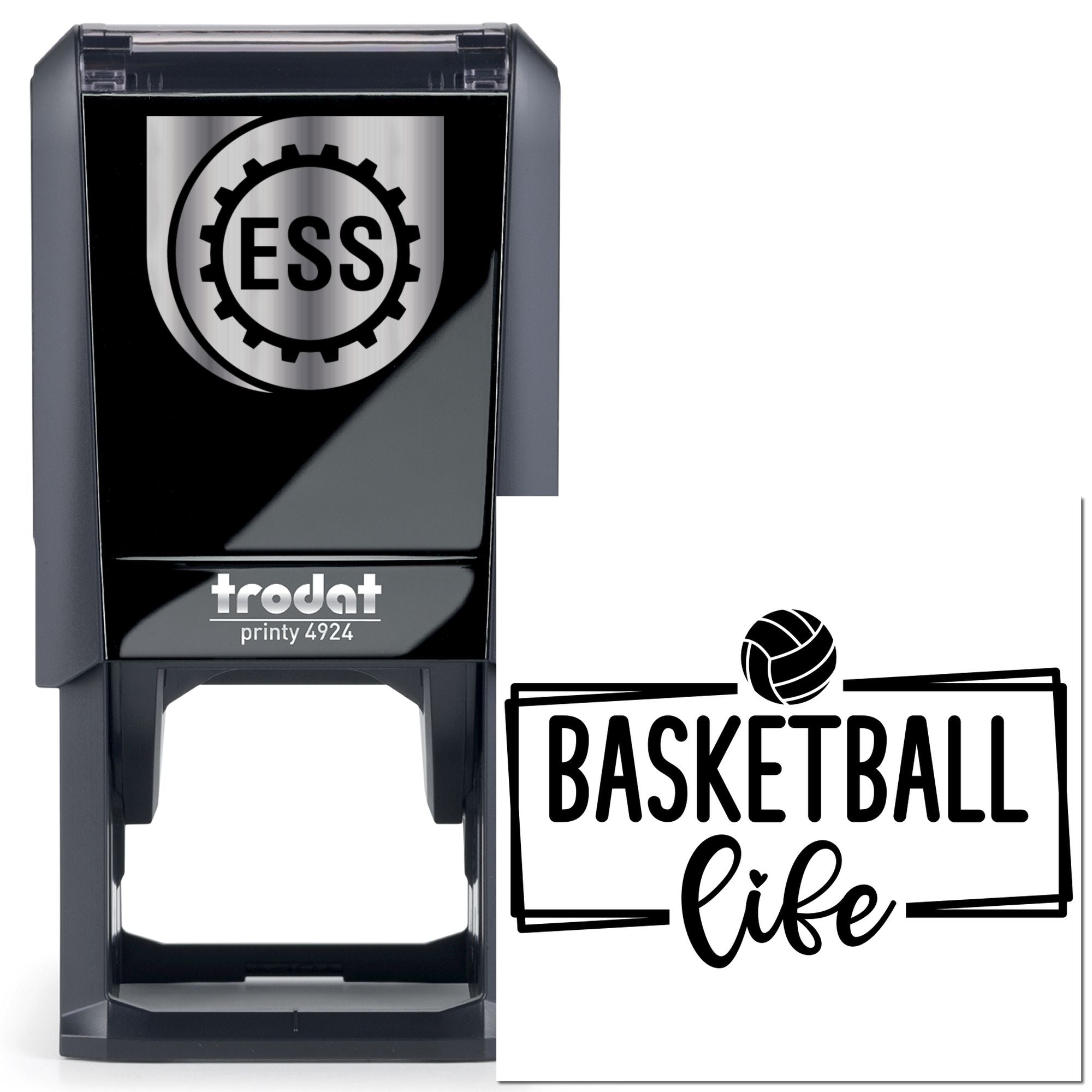 Self-Inking Basketball Life Journaling Stamp