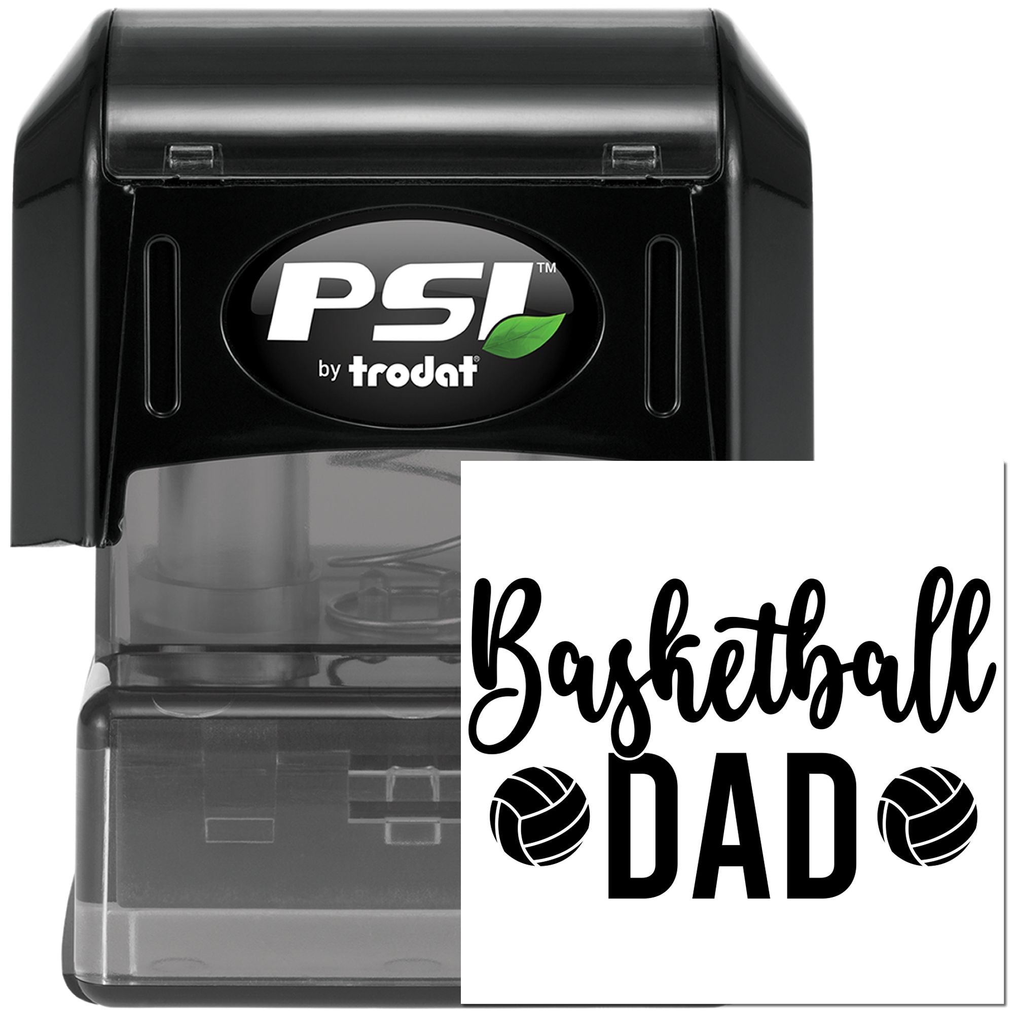 Pre-Inked Basketball Dad Portrait Paper Goods Stamp