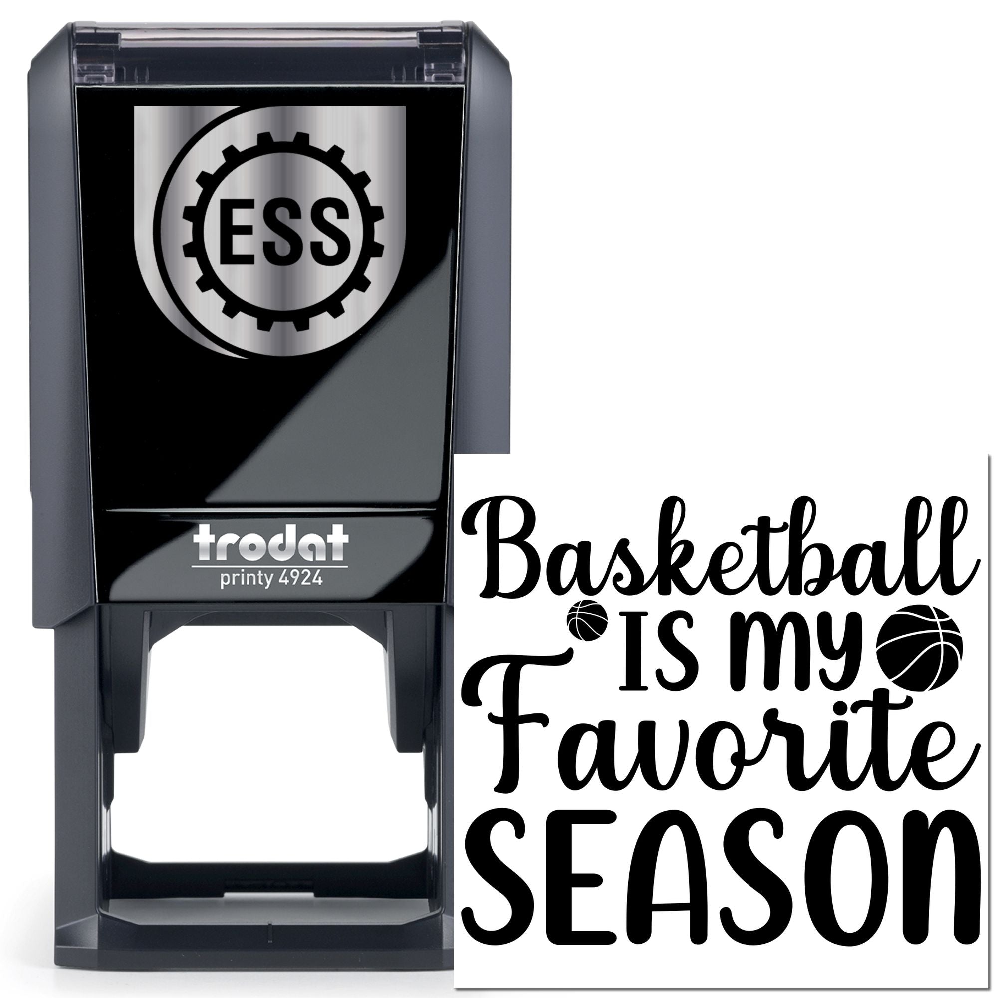 Self-Inking Basketball Season Postcard Stamp