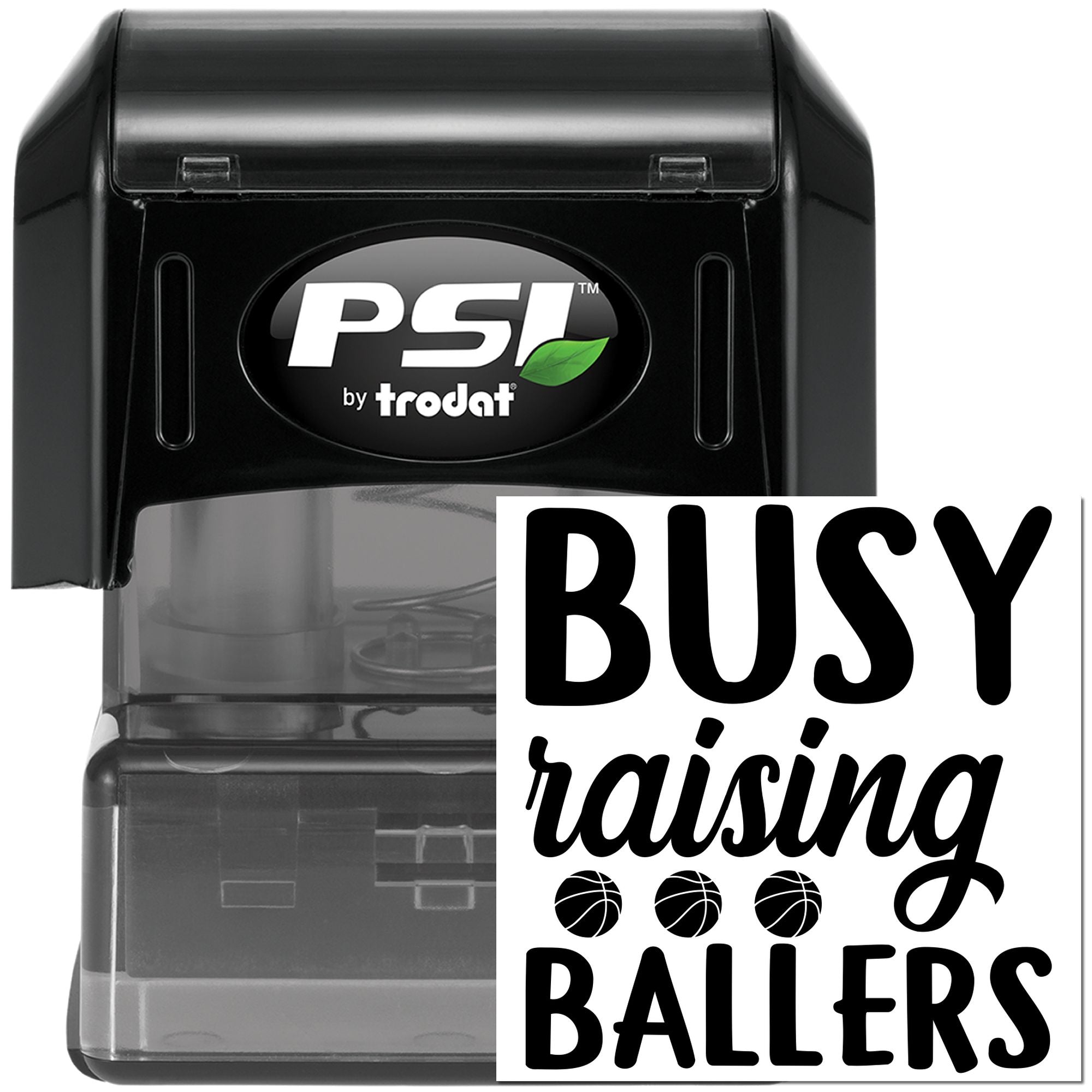 Pre-Inked Busy Raising Ballers Craft Stamp