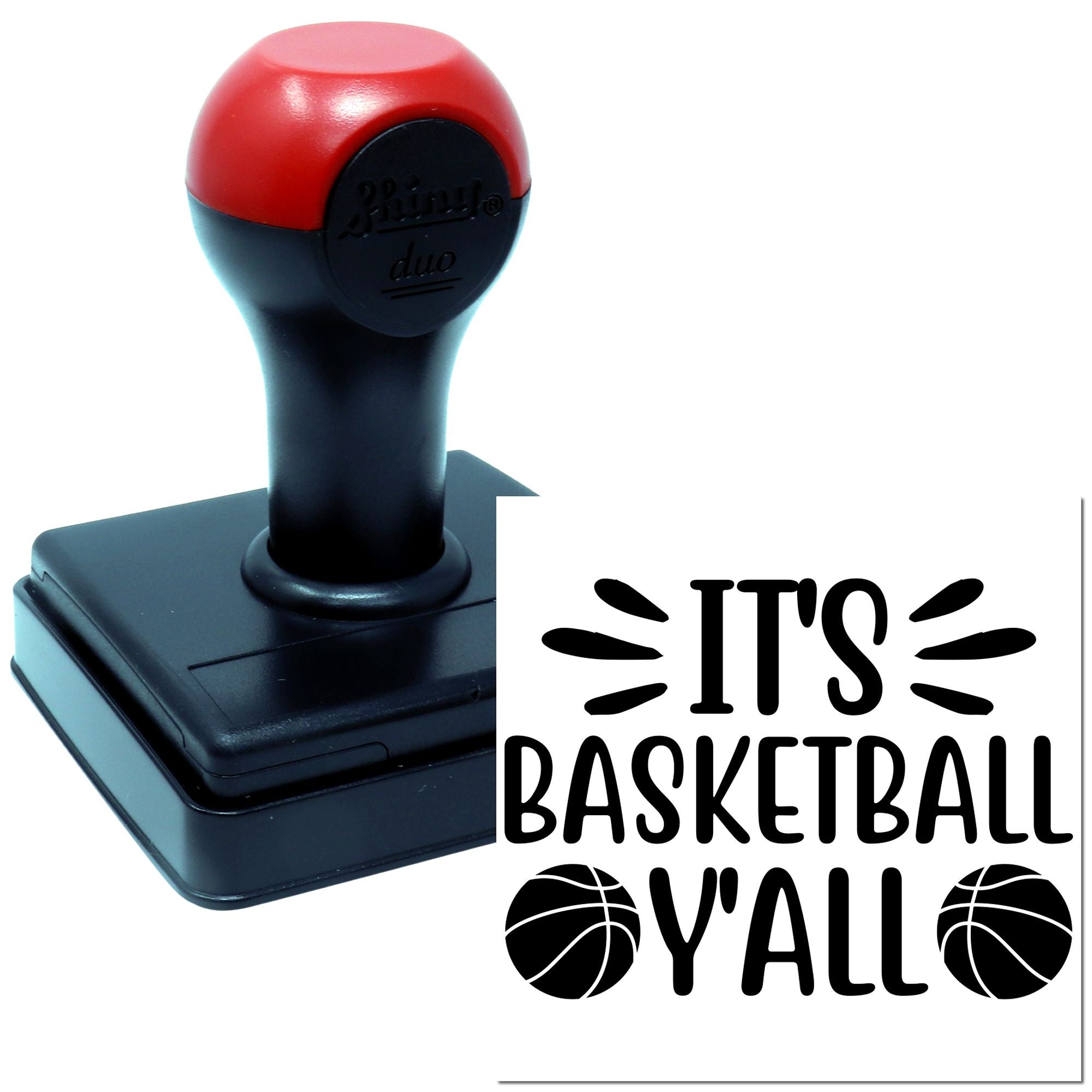 Duo It's Basketball Y'all Game Day Hand Stamp