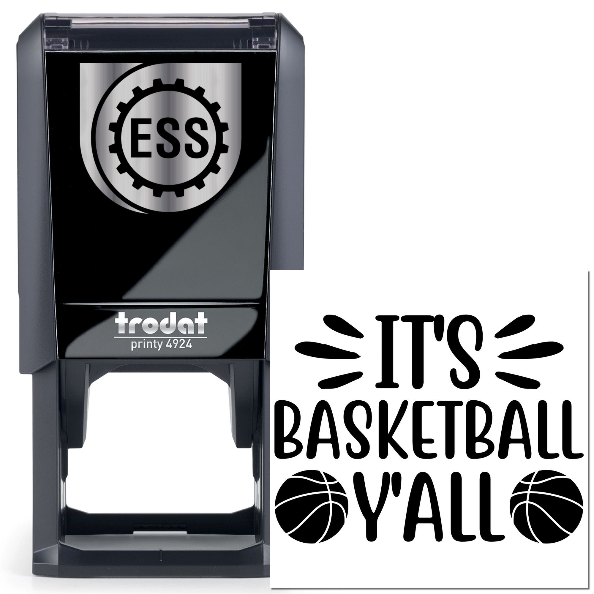 Self-Inking Basketball Y’All Paper Craft Stamp