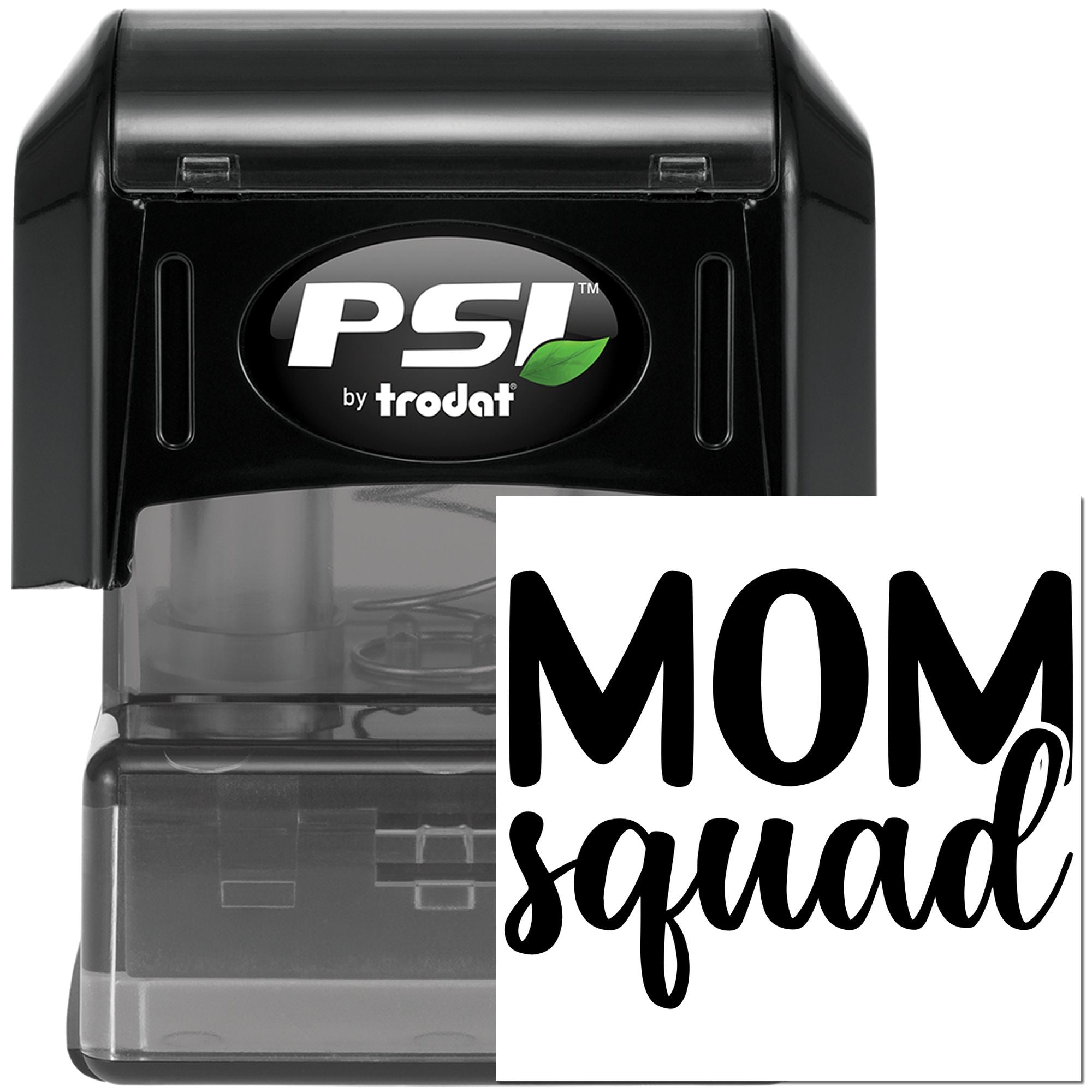 Pre-Inked Mom Squad Sign Paper Craft Stamp
