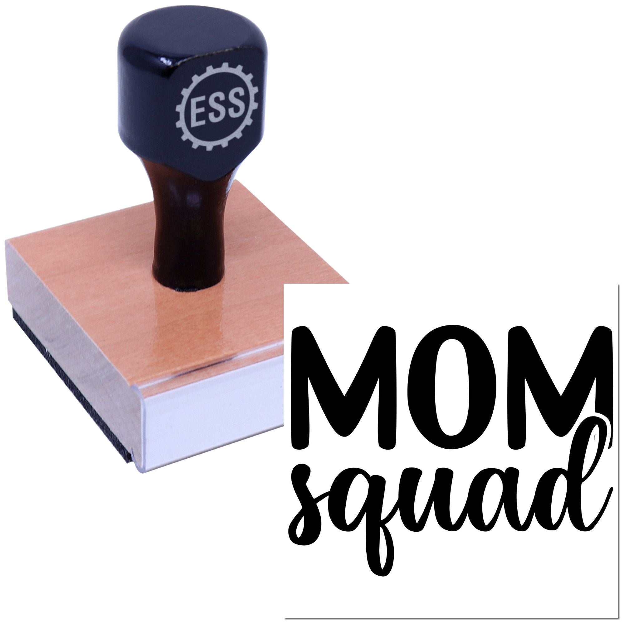 Mighty Mom Squad Paper Goods Rubber Stamp