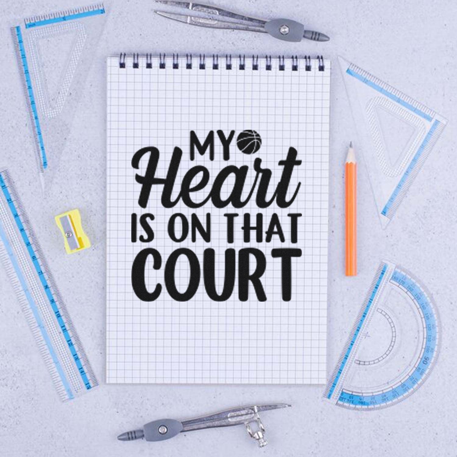 Court Love Declaration Greeting Card Rubber Stamp