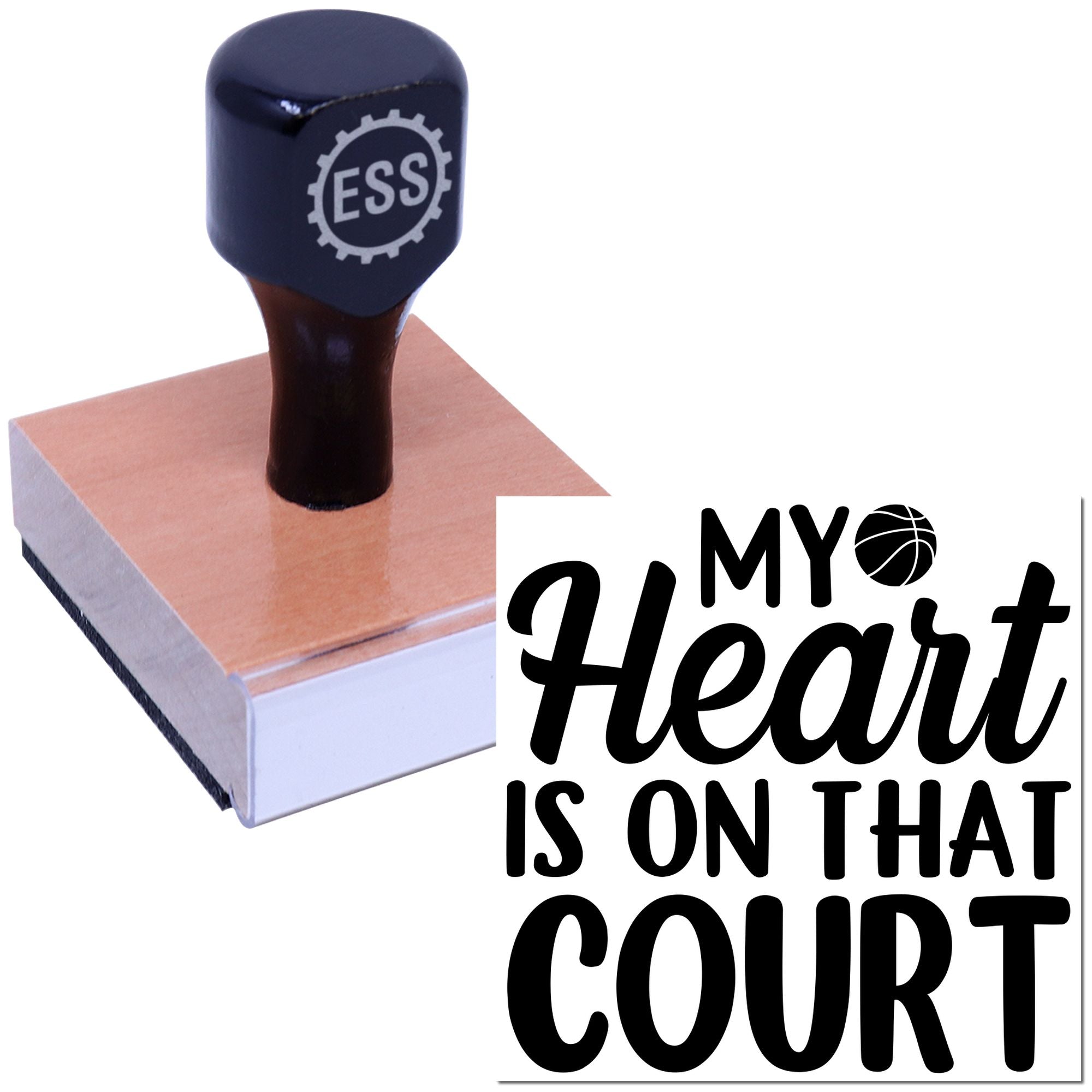 Court Love Declaration Greeting Card Rubber Stamp