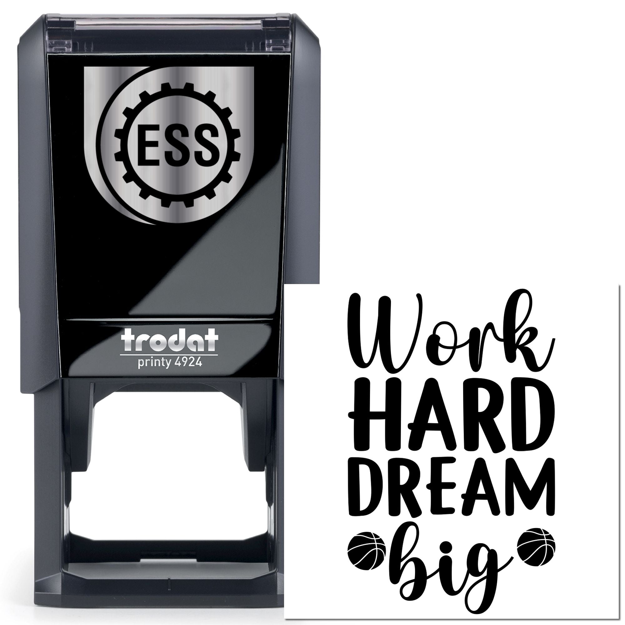 Self-Inking Motivational Poster Mini Card Stamp