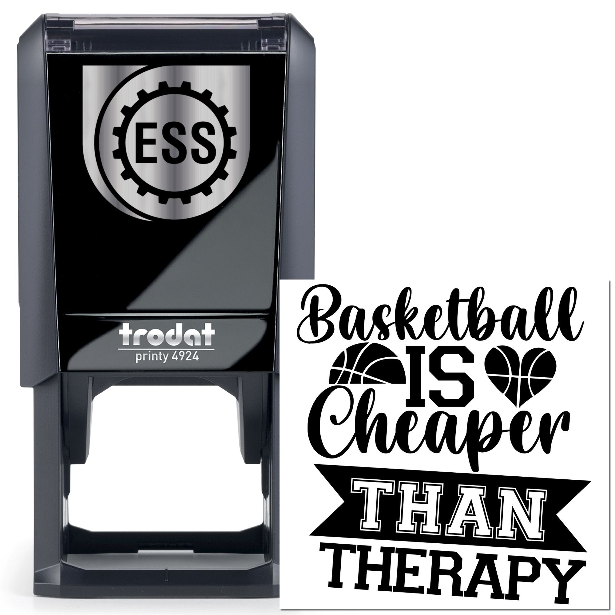 Self-Inking Basketball Therapy Postcard Stamp
