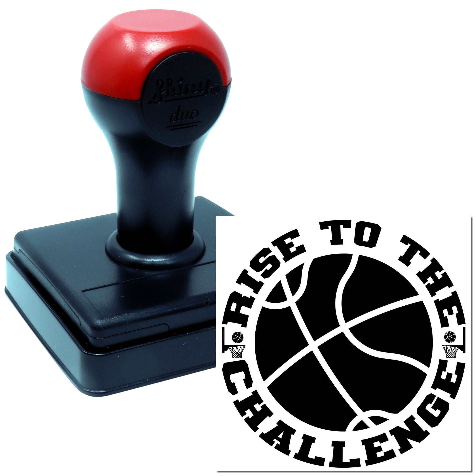 Duo Rise To The Challenge Basketball Hand Stamp