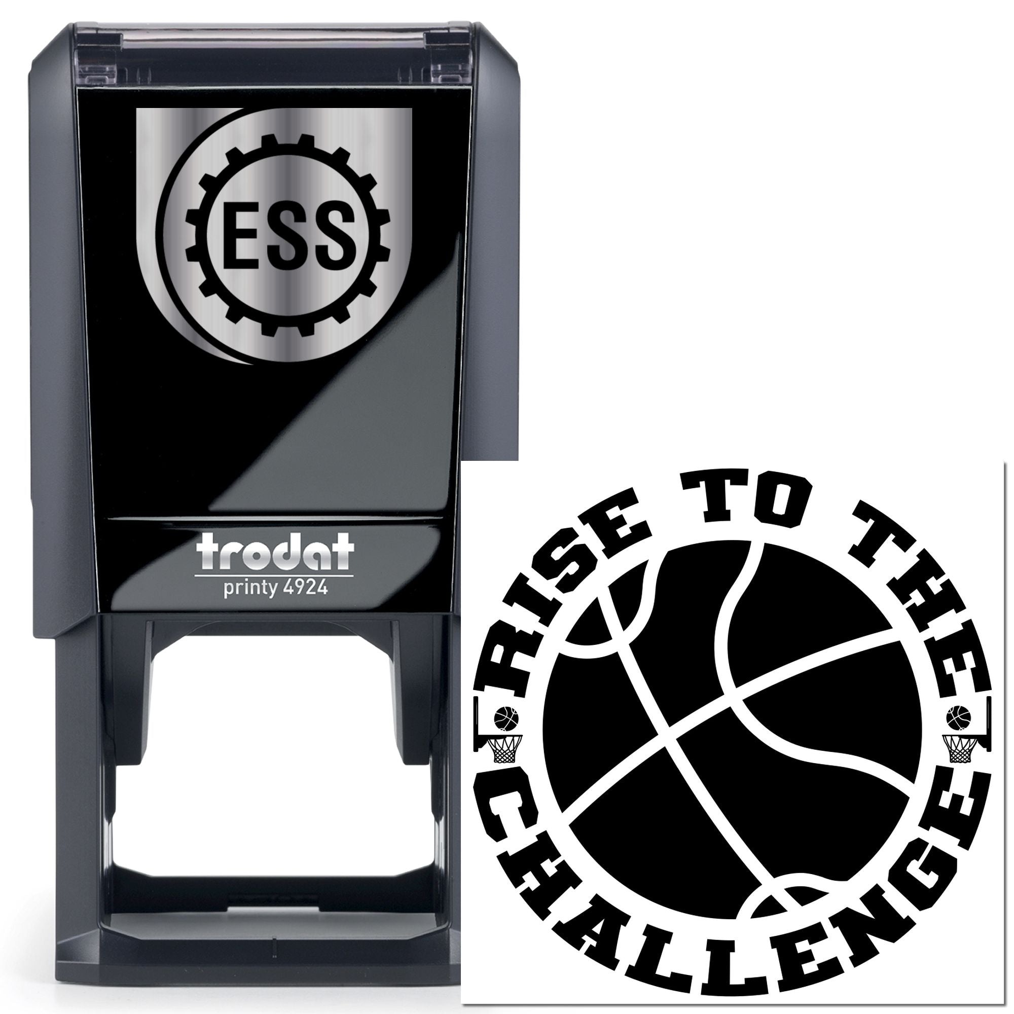Self-Inking Basketball Logo Party Favor Stamp