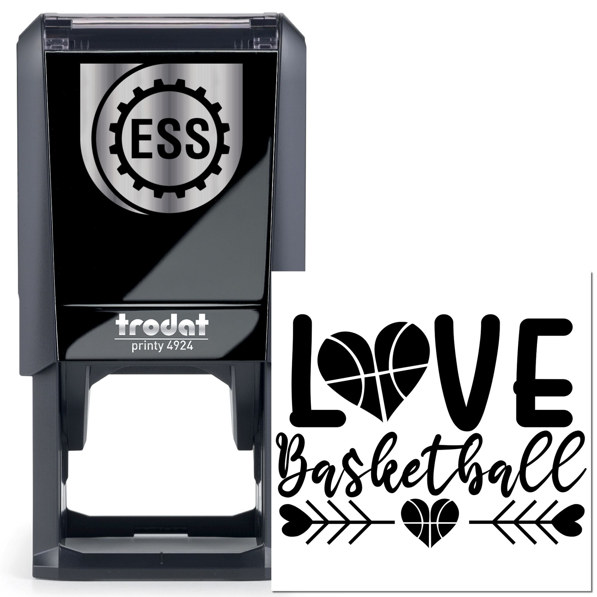 Self-Inking Love Basketball Crafting Stamp