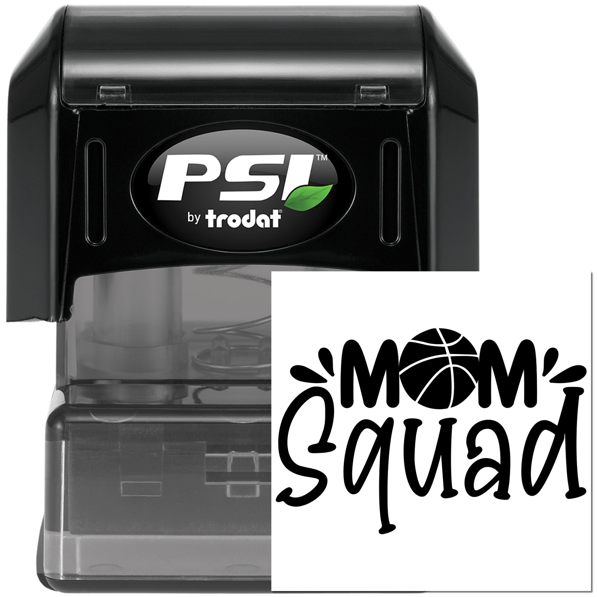 Pre-Inked Basketball Mom Squad Scrapbooking Stamp