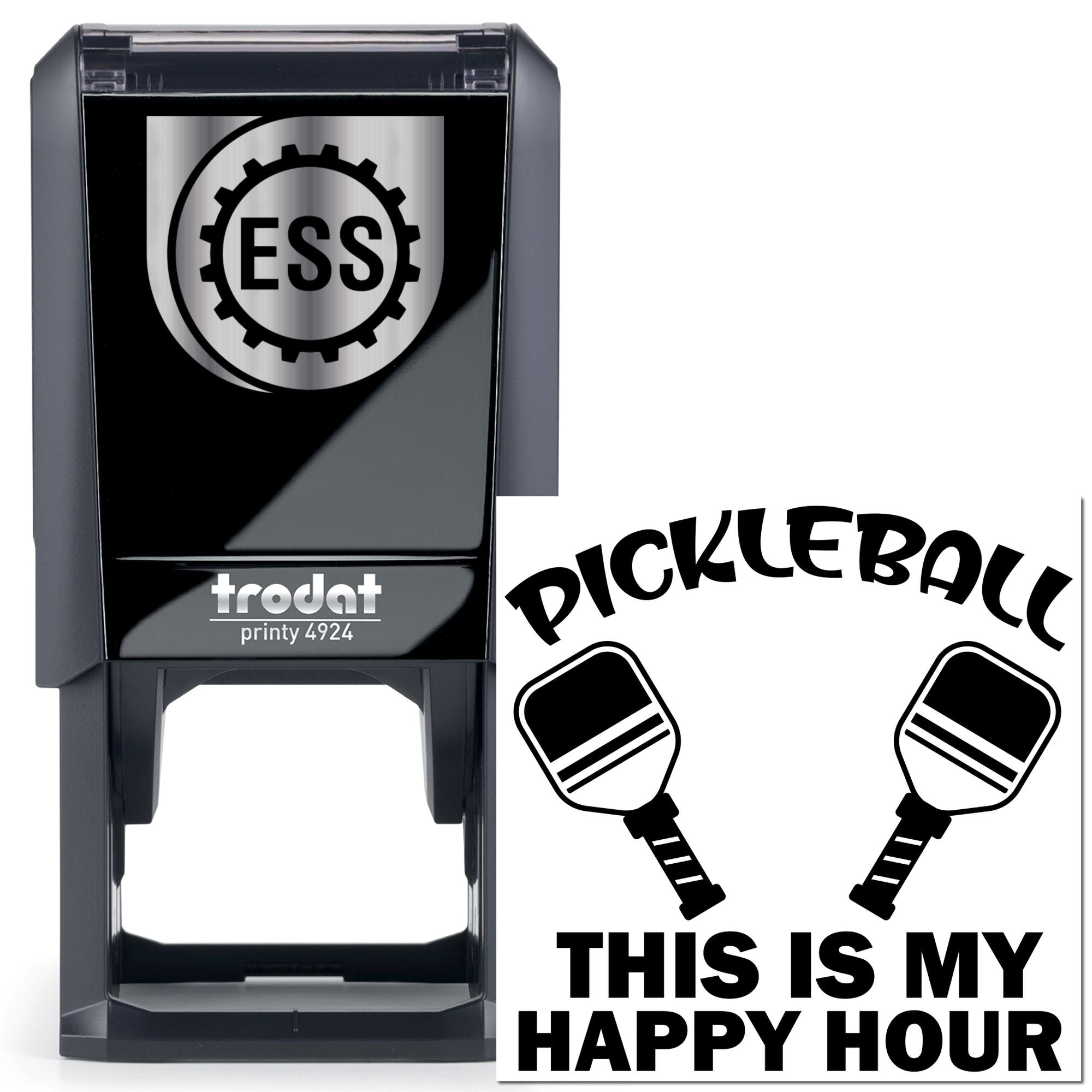 Self-Inking Pickleball Party Greeting Card Stamp