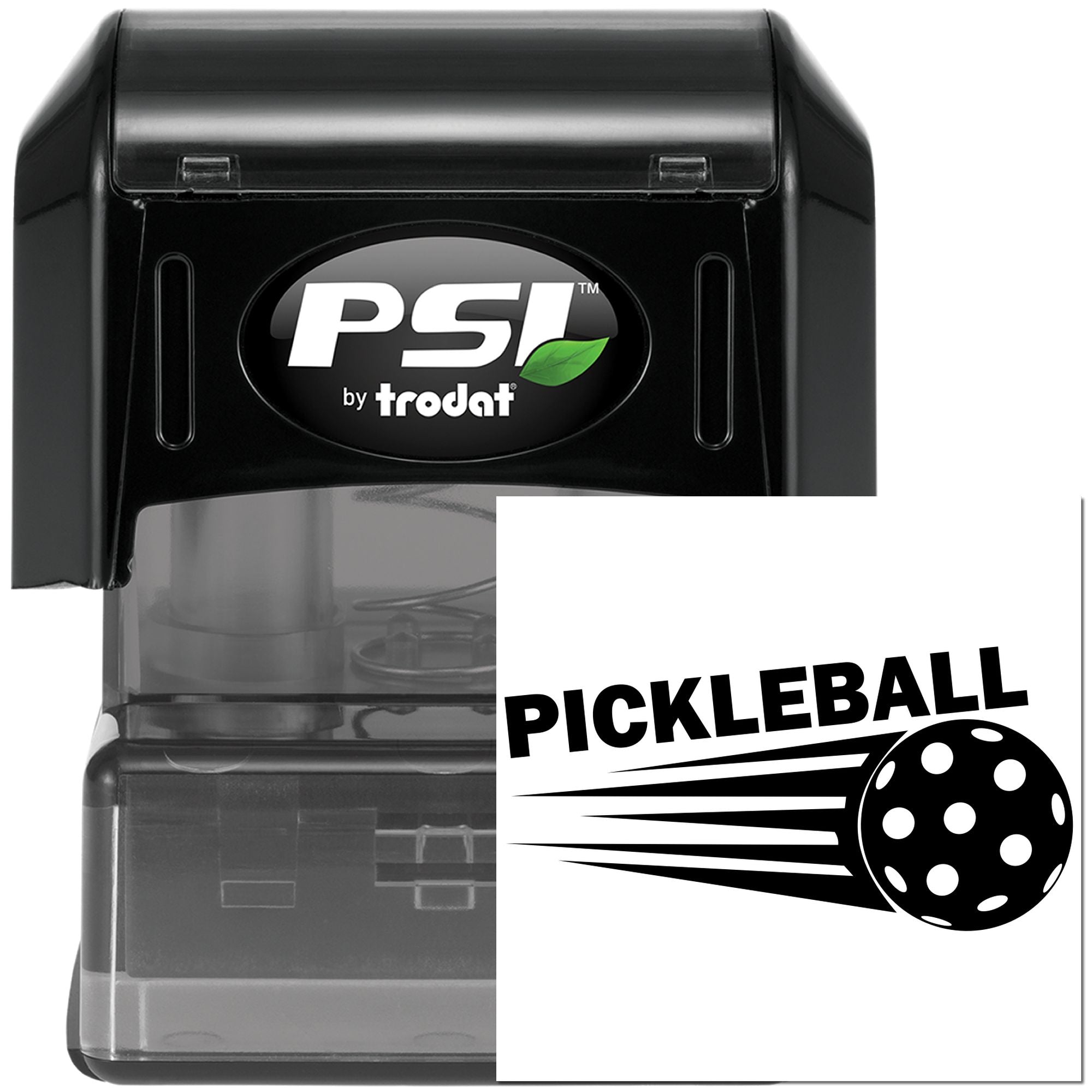 Pre-Inked Speedy Pickleball Logo Paper Goods Stamp