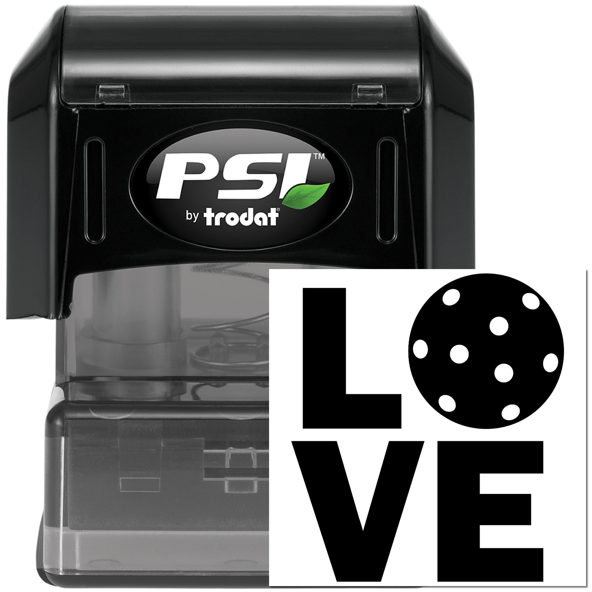 Pre-Inked Love Dice Ball Postcard Stamp