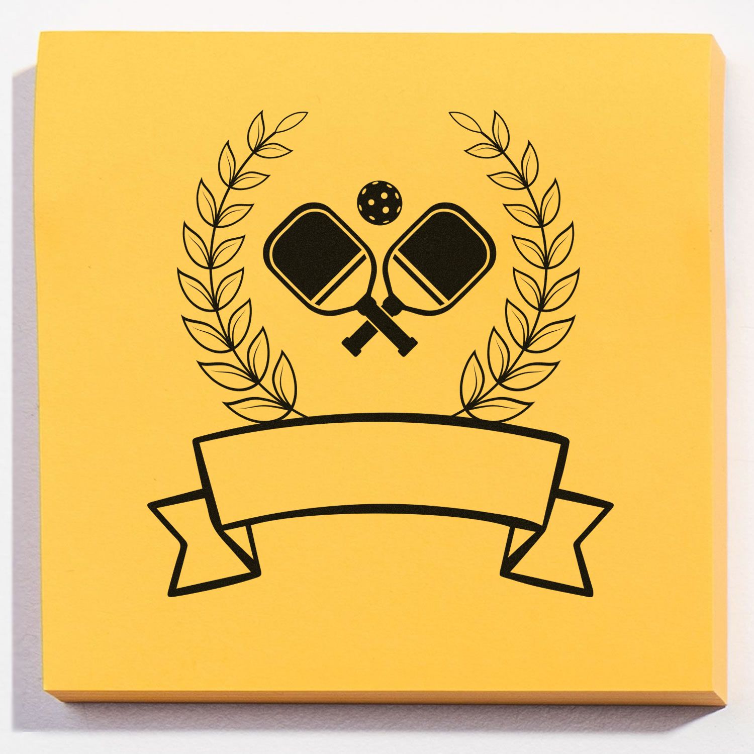 Self-Inking Table Tennis Place Card Stamp
