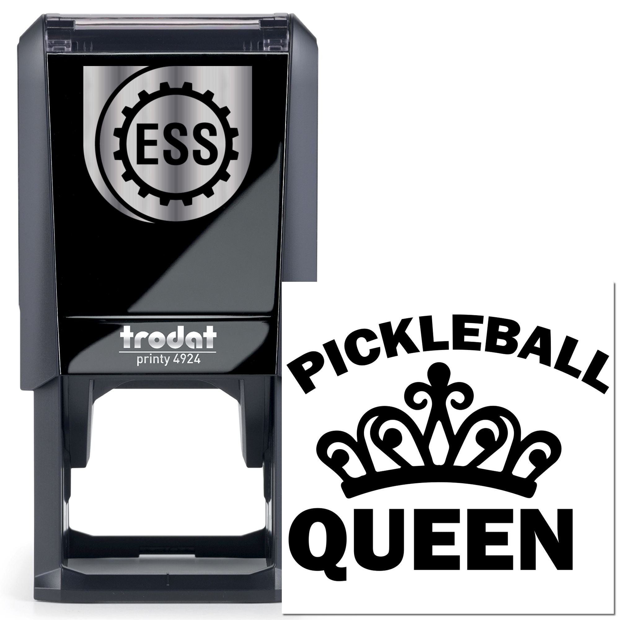 Self-Inking Pickleball Queen Scrapbook Stamp