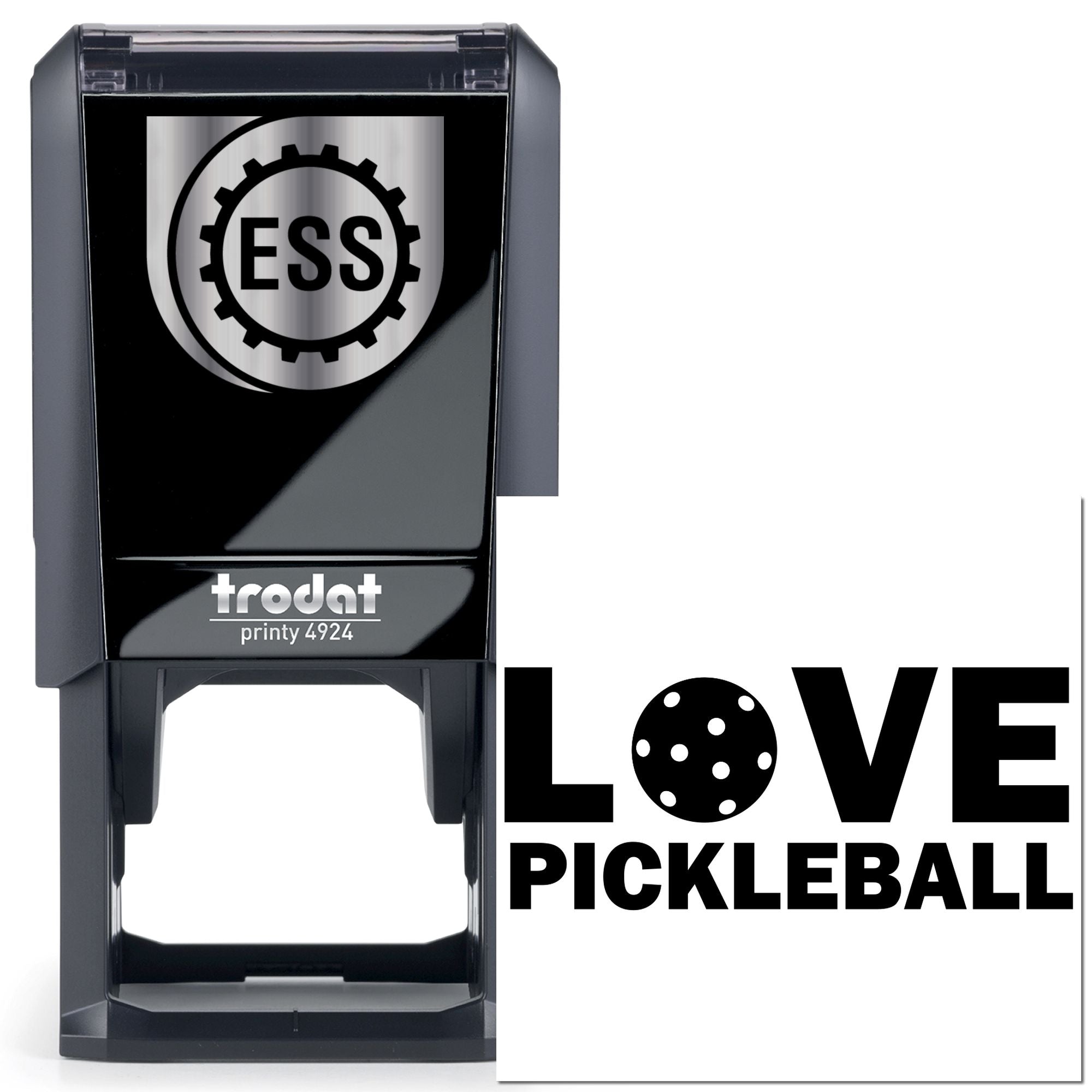 Self-Inking Love Pickleball Scrapbooking Stamp