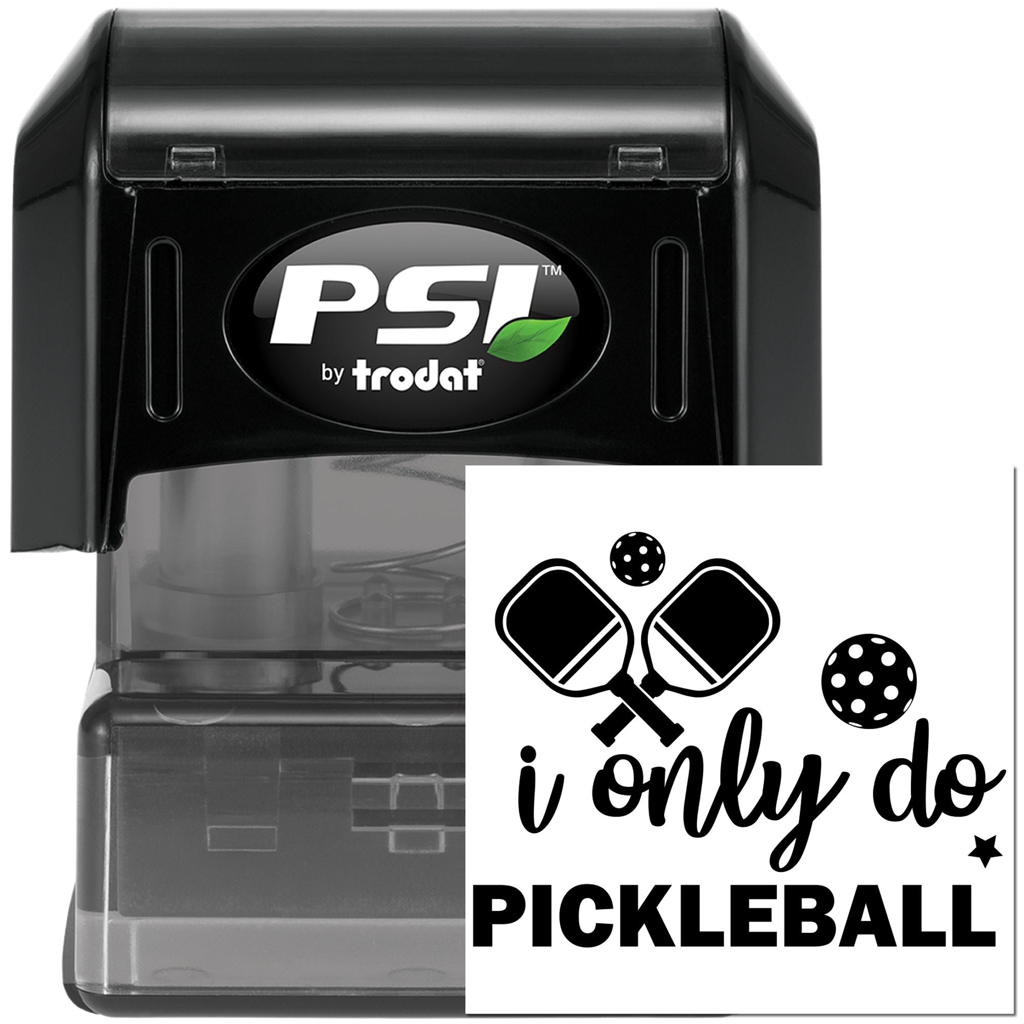 Pre-Inked Paddles And Balls Scrapbooking Stamp