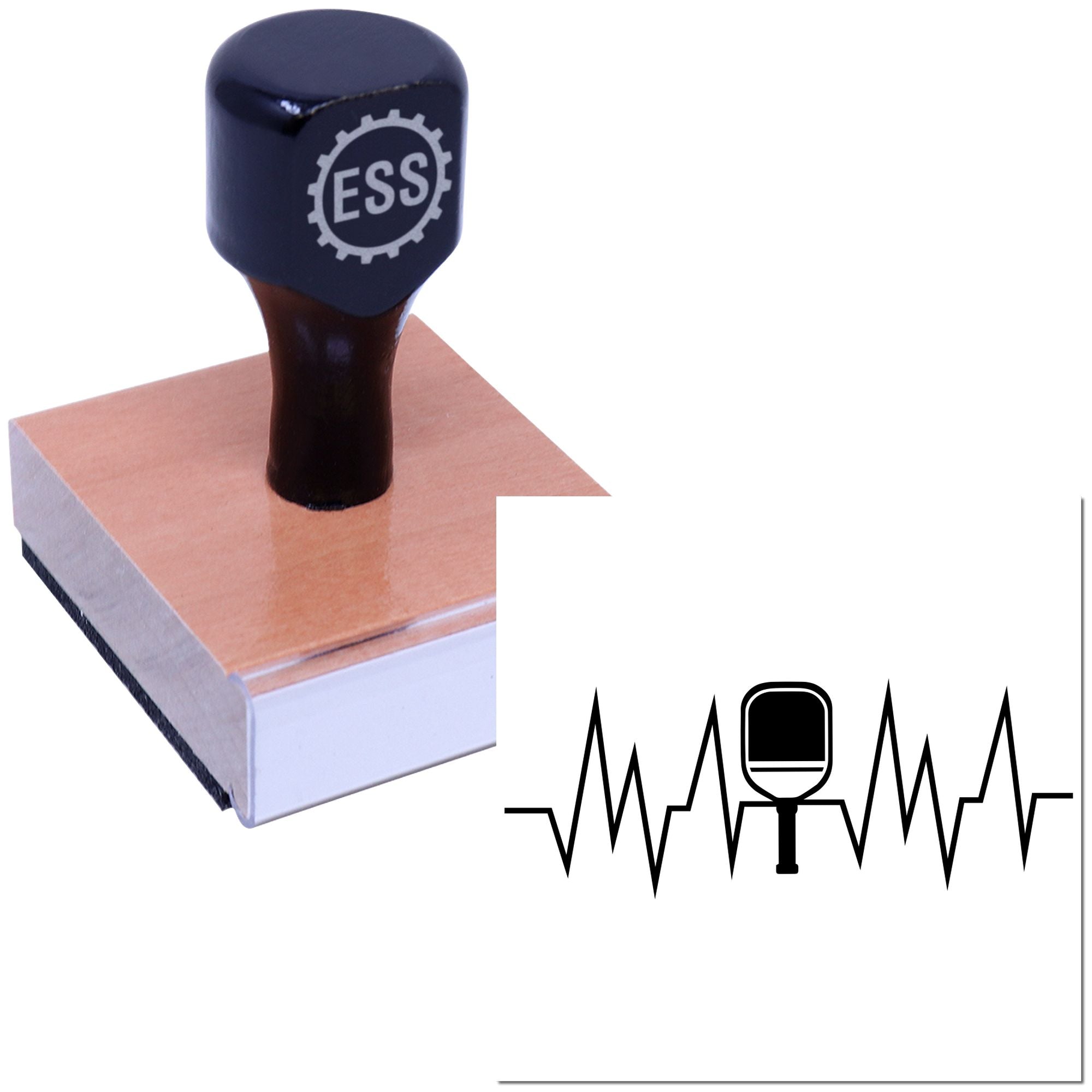 Ping Pong Pulse Cardmaking Rubber Stamp