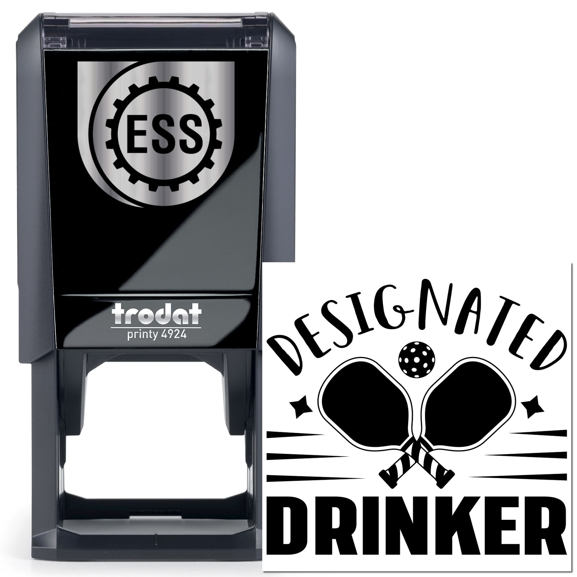 Self-Inking Designated Drinker Party Favor Stamp