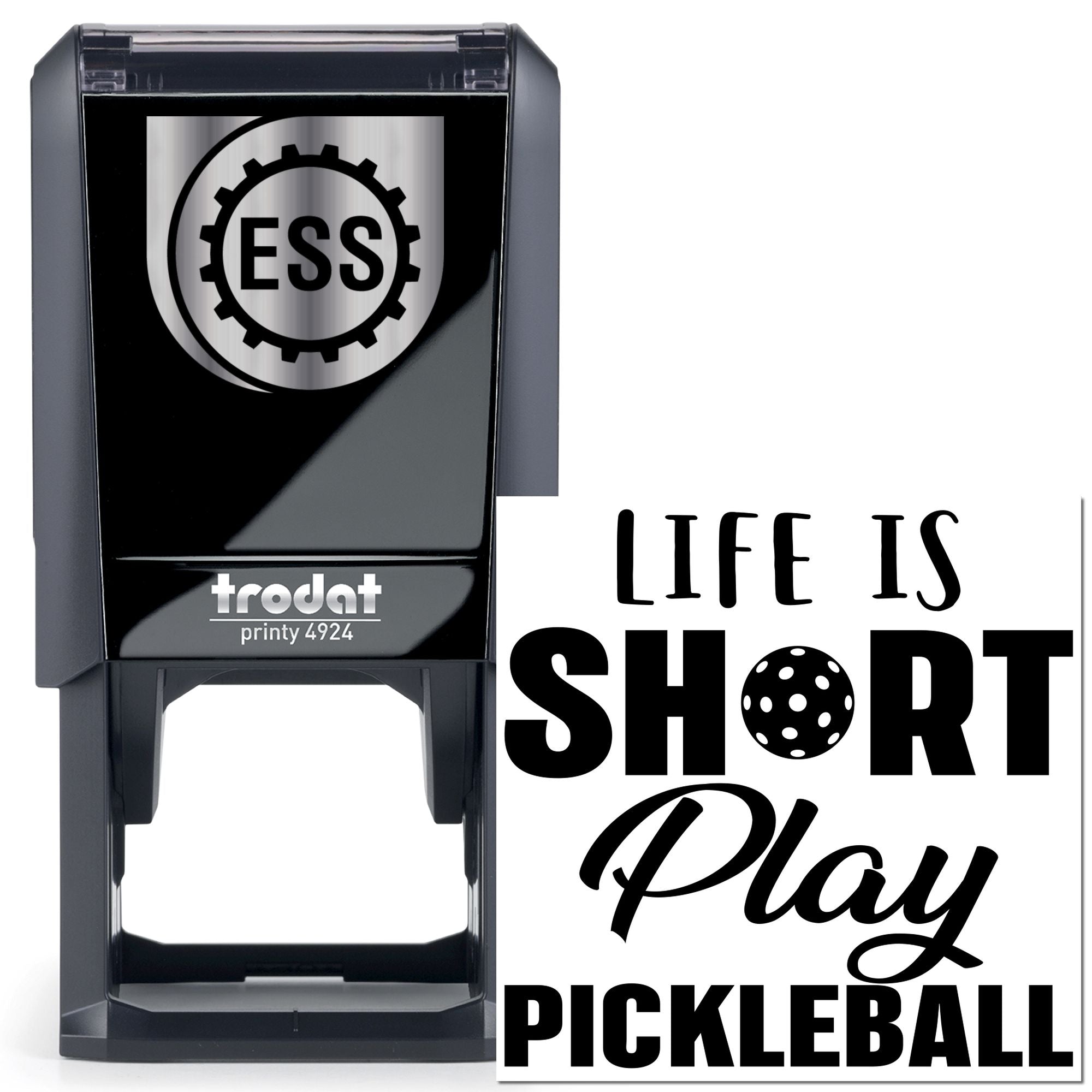 Self-Inking Pickleball Motivation Craft Stamp