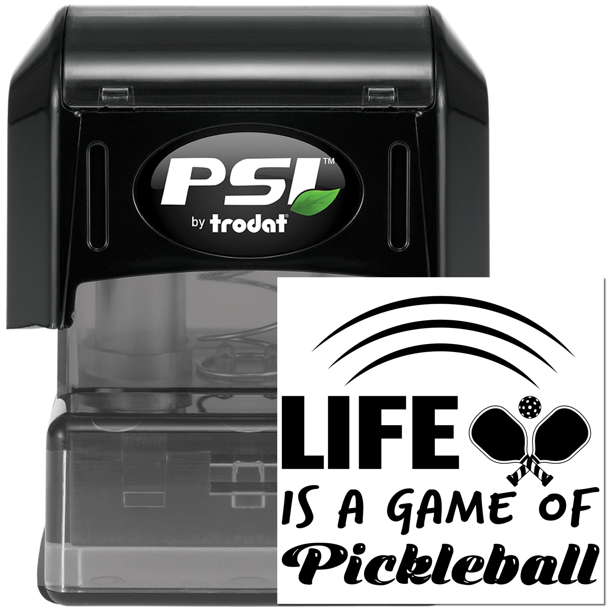 Pre-Inked Pickleball Life Game Scrapbook Stamp