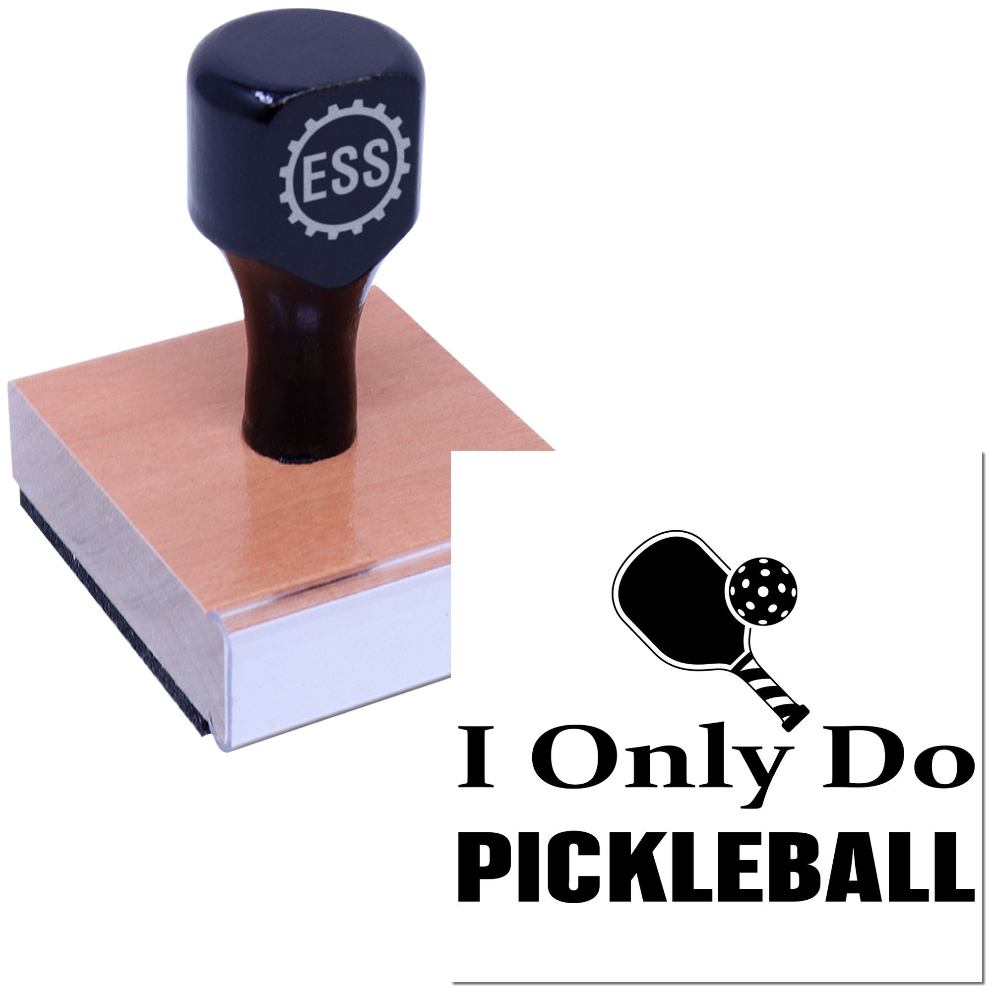 Pickleball Is Life Paper Craft Rubber Stamp