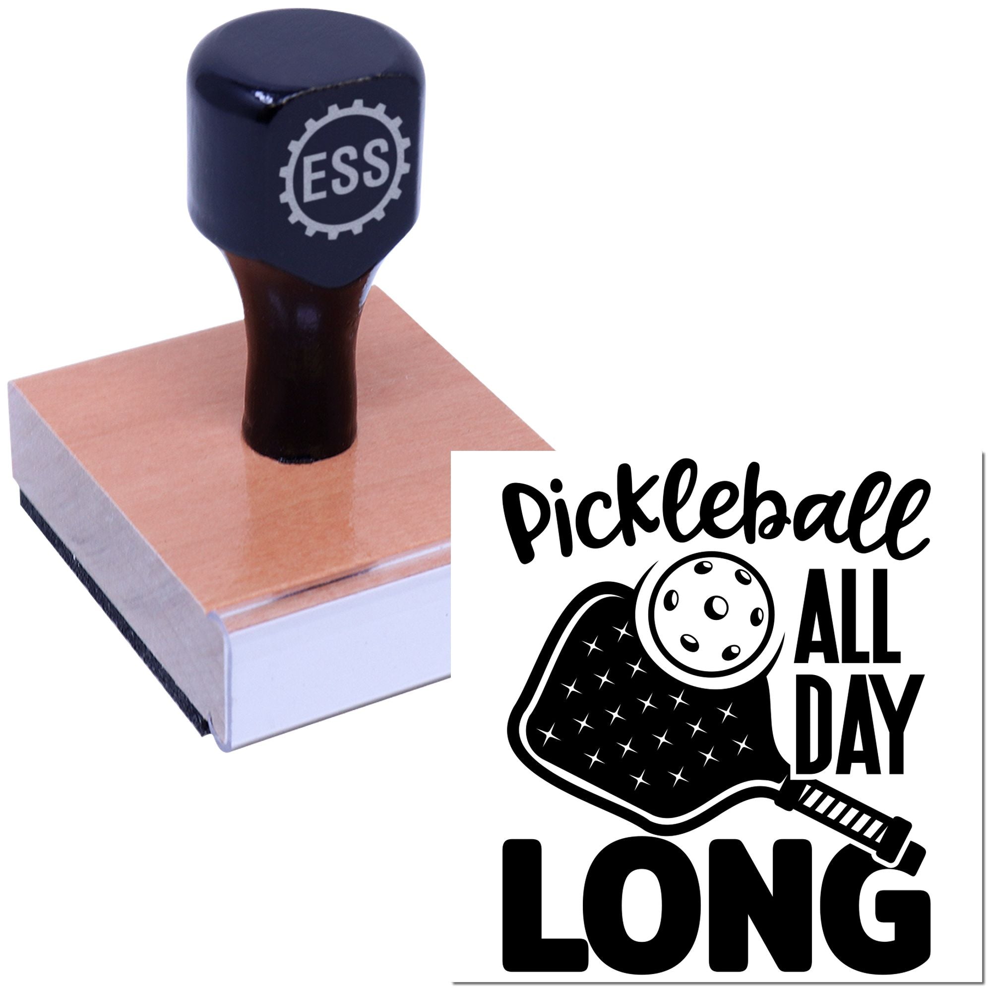 Perpetual Paddle Play Papercraft Rubber Stamp