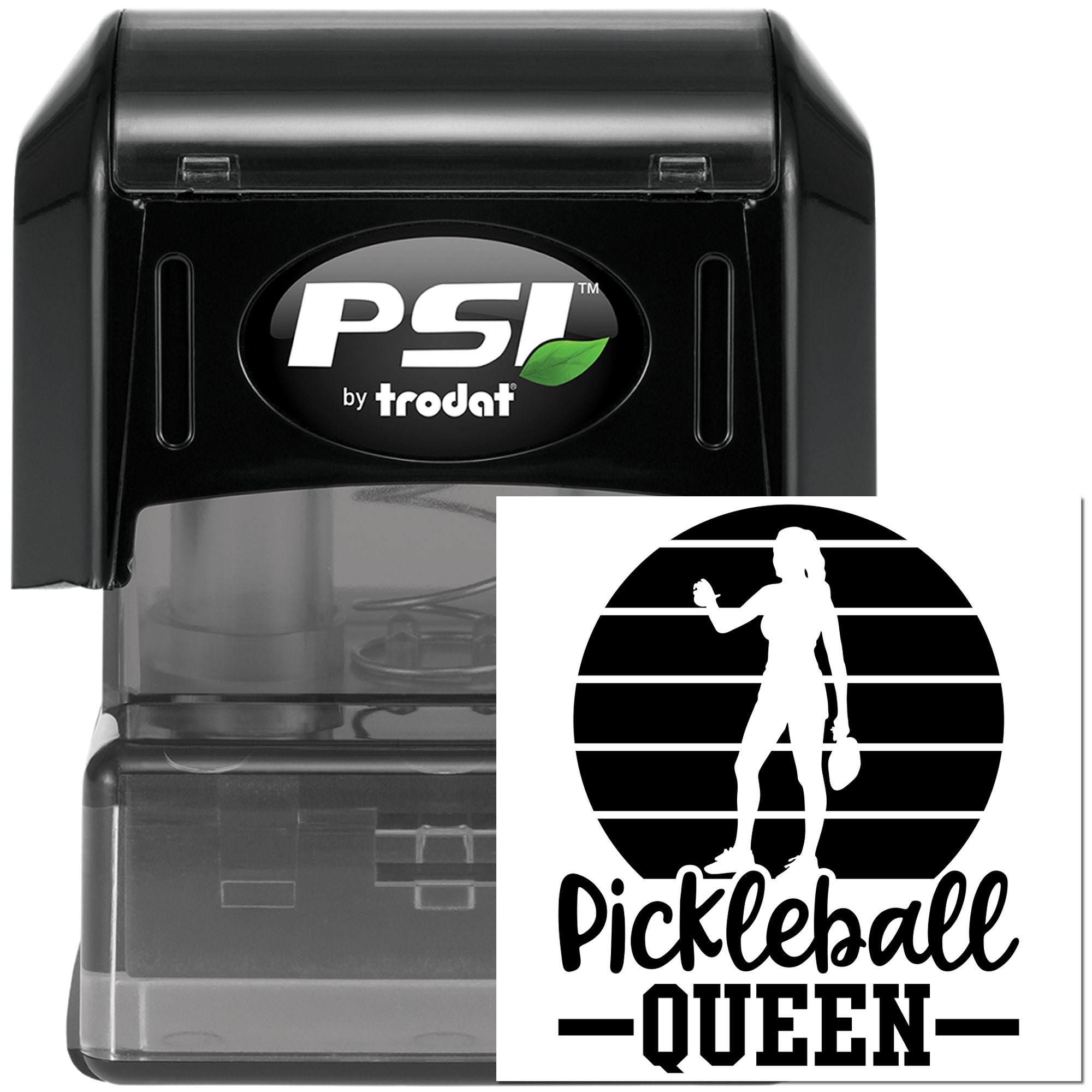 Pre-Inked Queen Of Pickleball Handcraft Stamp