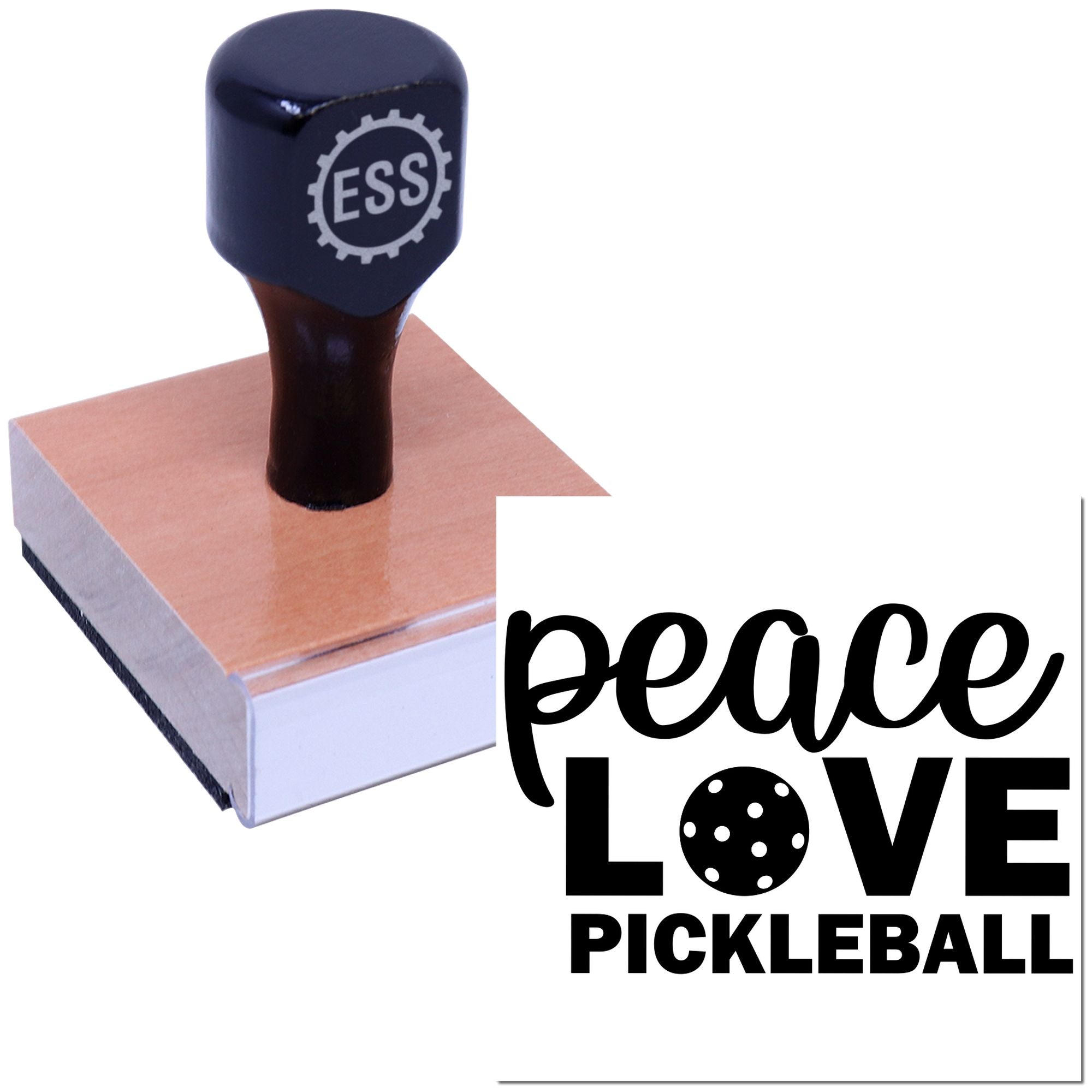 Peaceful Paddle Passion Journaling Rubber Stamp
