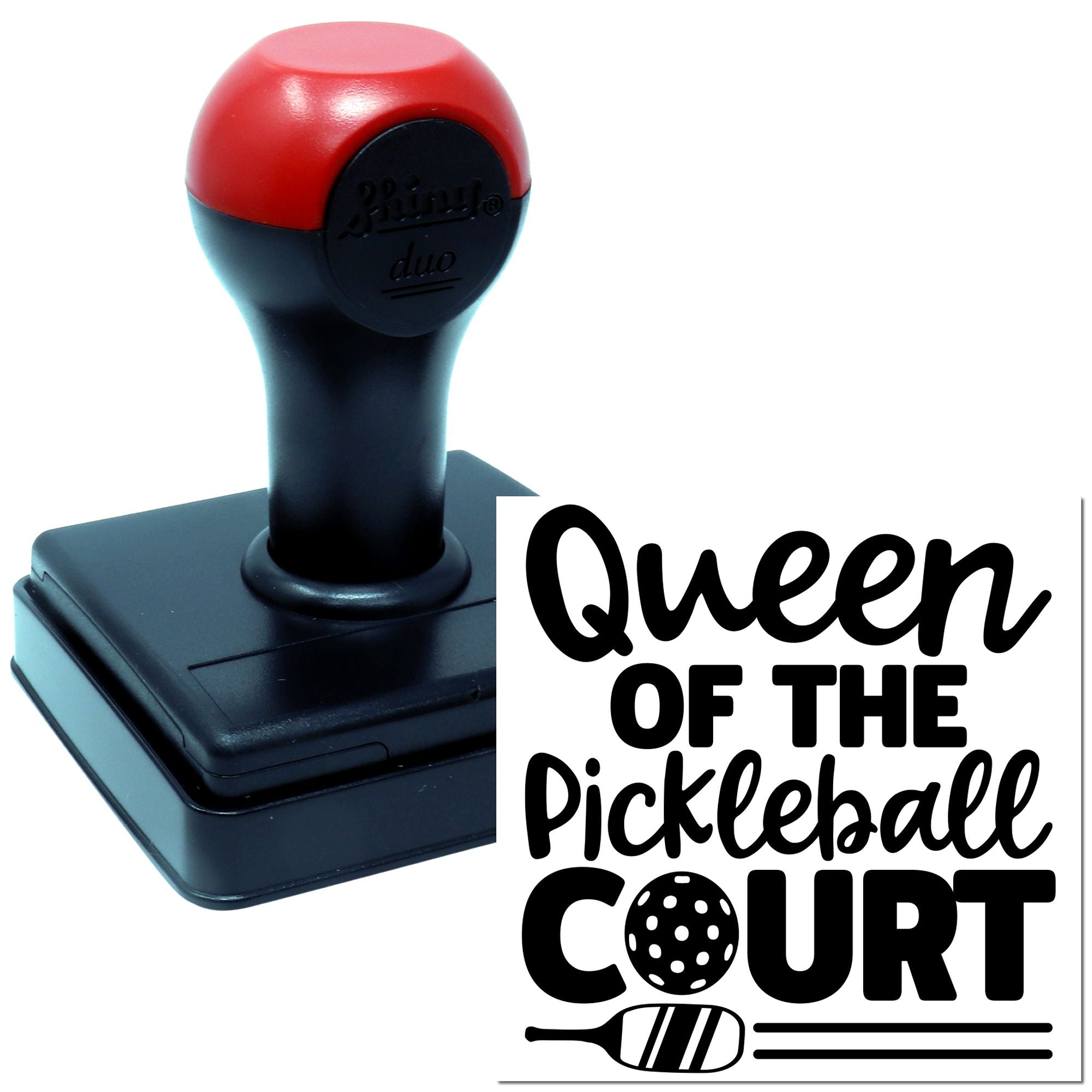 Duo Regal Pickleball Court Champion Vibes Hand Stamp