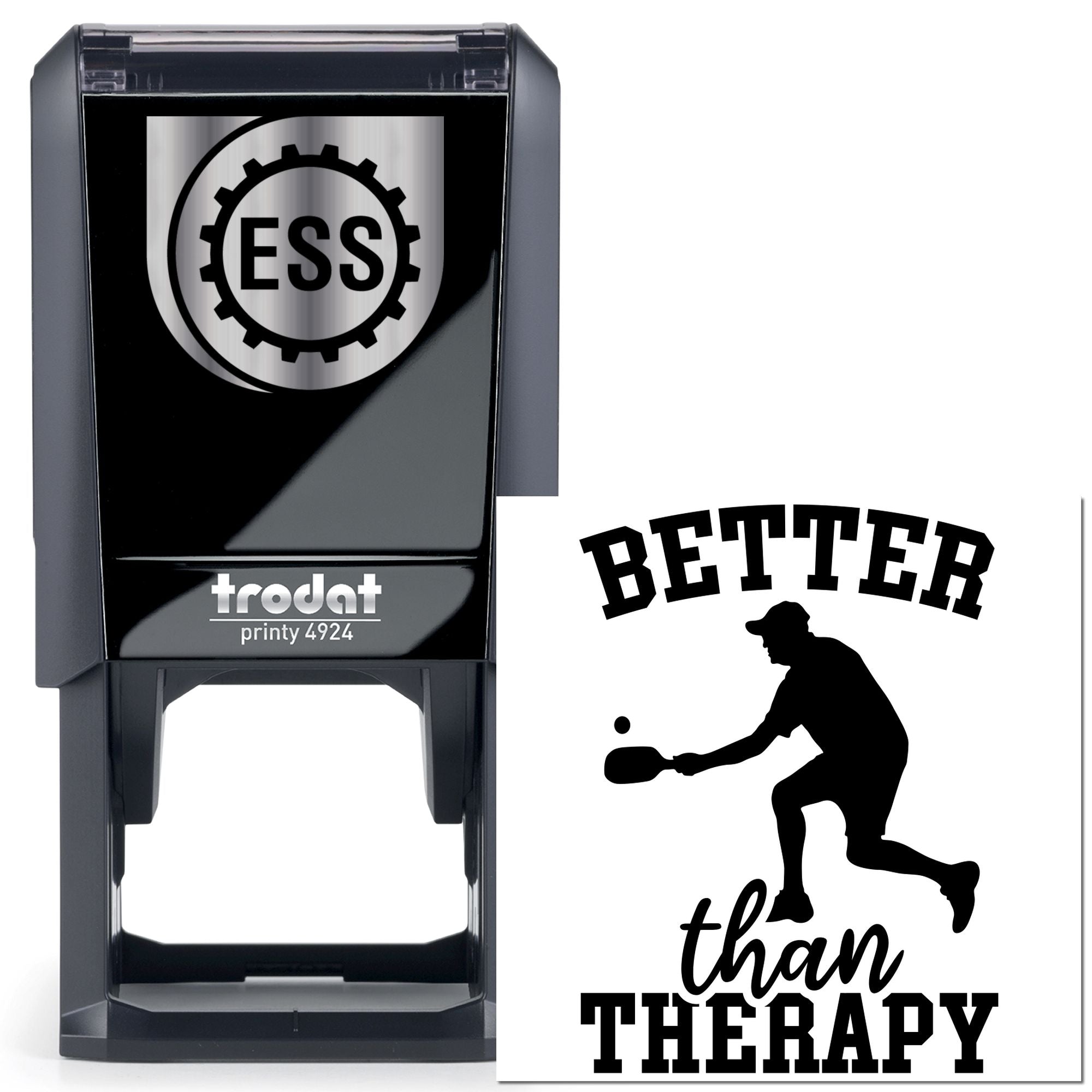 Table Tennis Greeting Card Stamp – Sports-Themed Self-Inking Stamp for ...