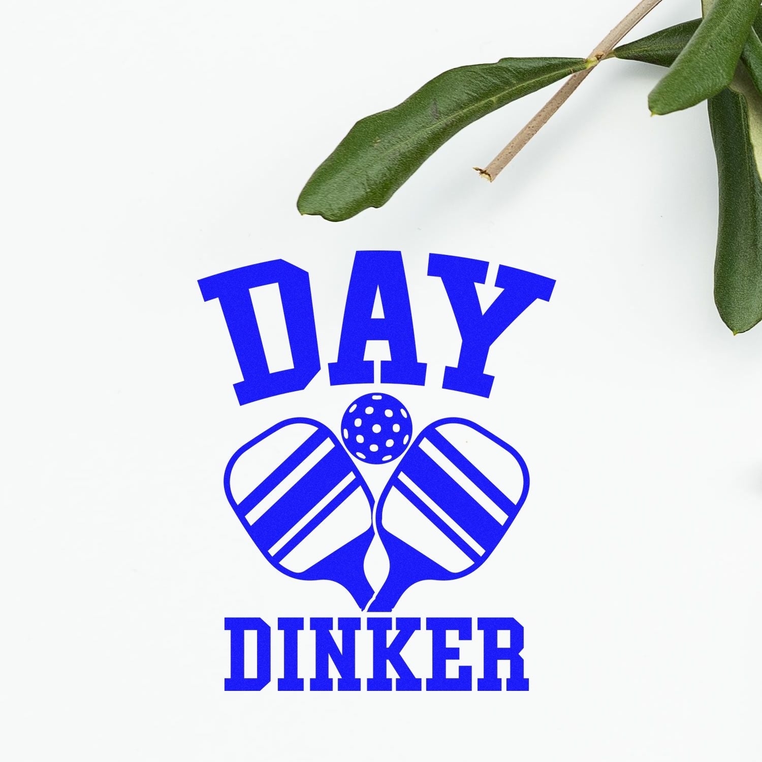 Pre-Inked Day Dinker Golf Paper Goods Stamp