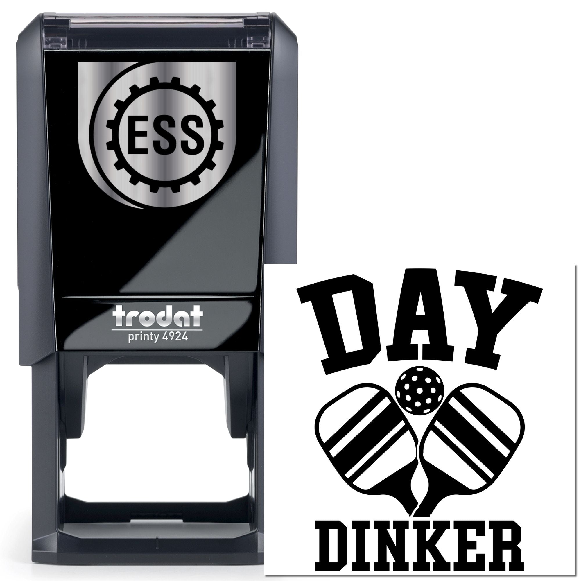 Self-Inking Day Dinker Note Card Stamp