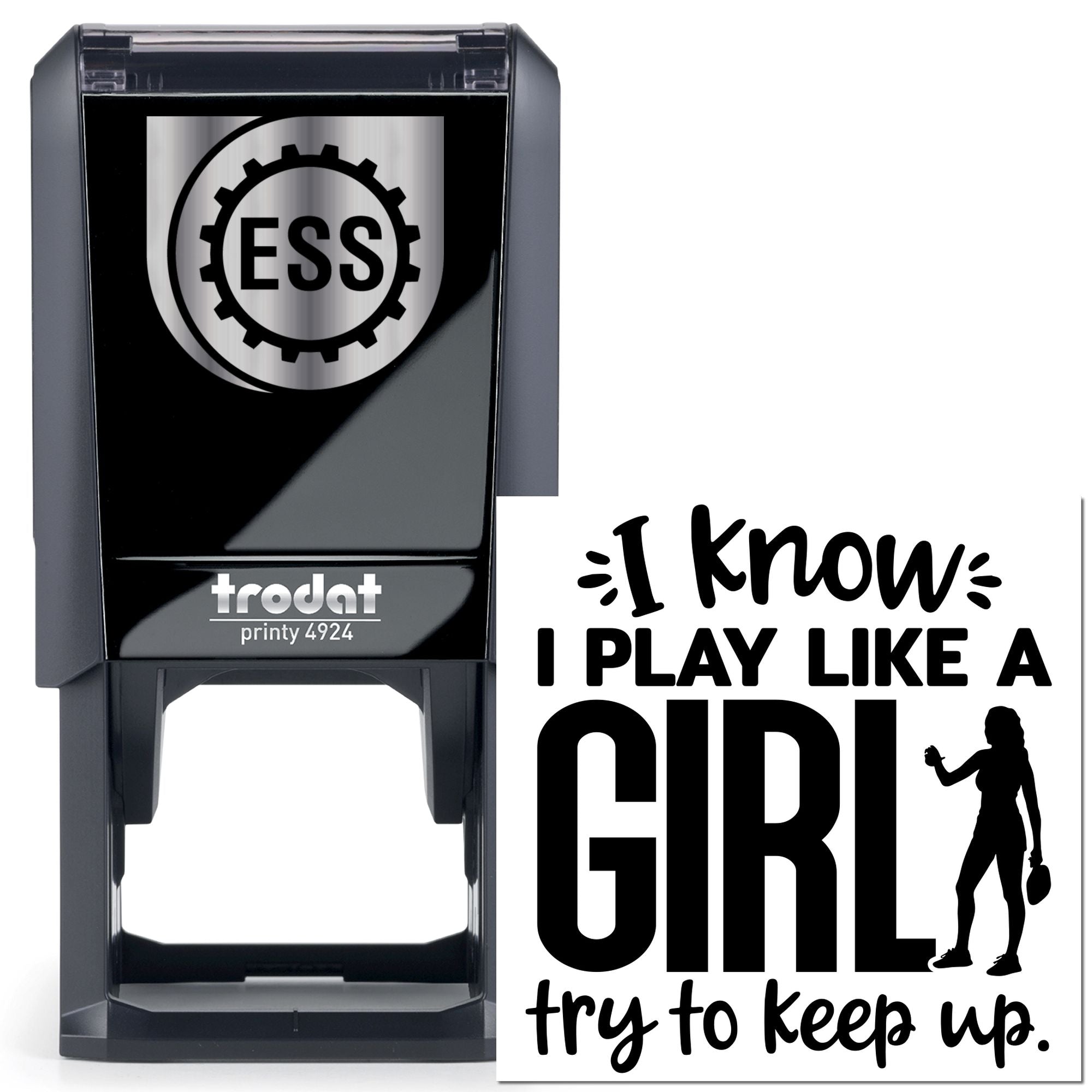 Self-Inking Girl Power Postcard Stamp