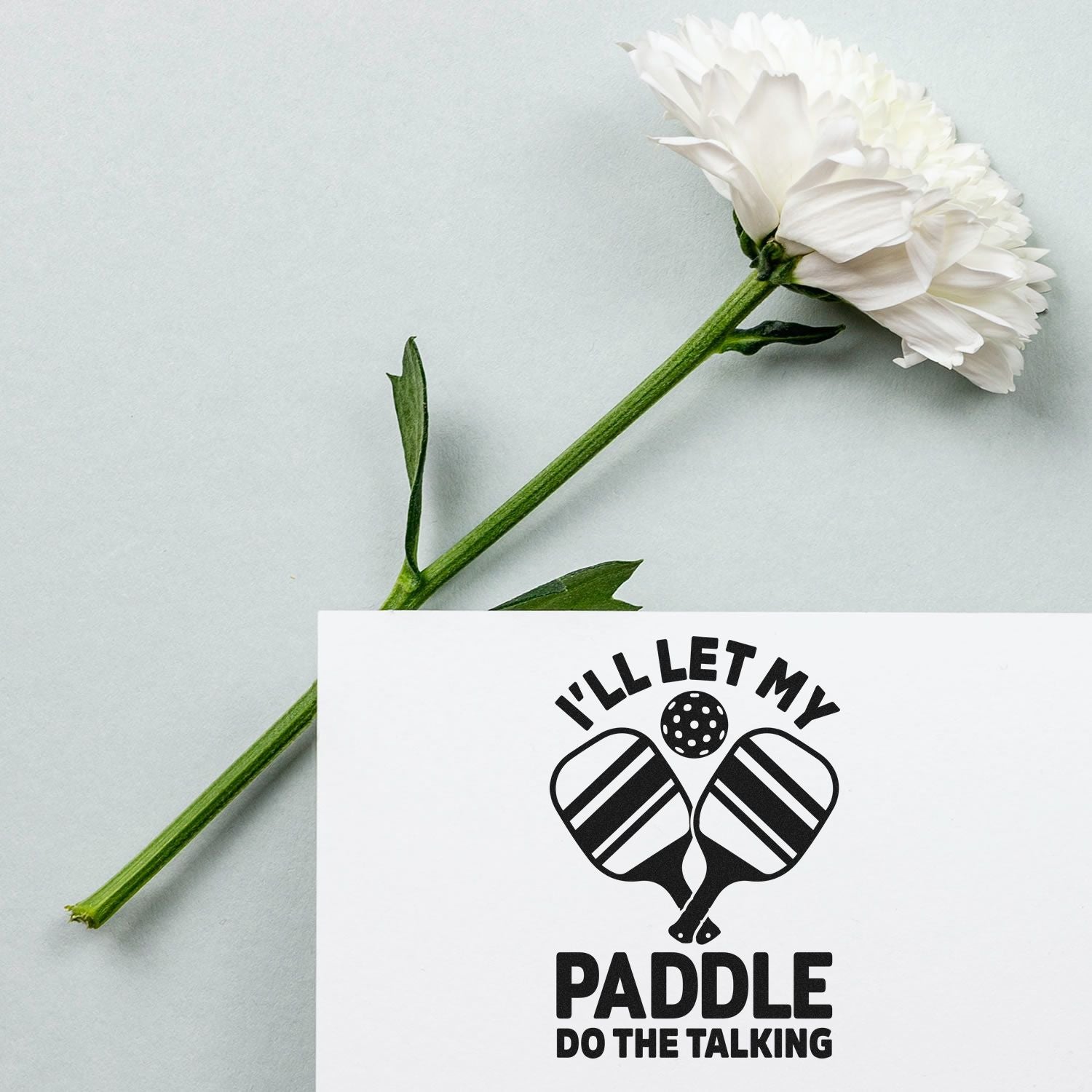 Pre-Inked Talking Paddle Duo Postcard Stamp