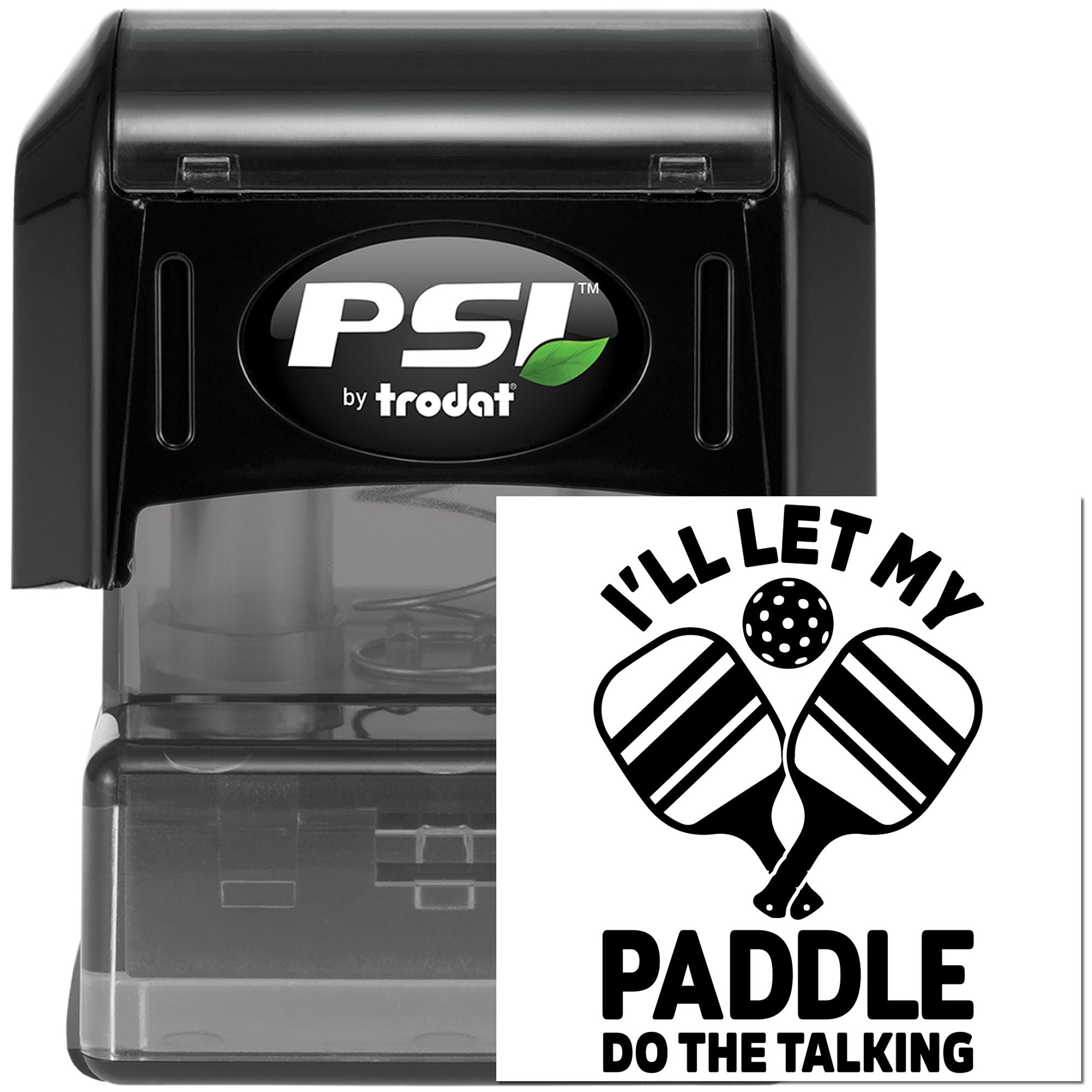 Pre-Inked Talking Paddle Duo Postcard Stamp