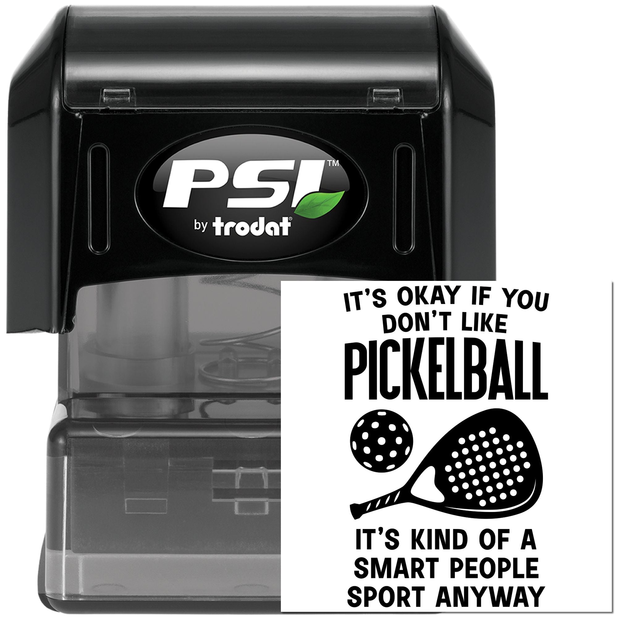 Pre-Inked Smart People Sport Tag Stamp