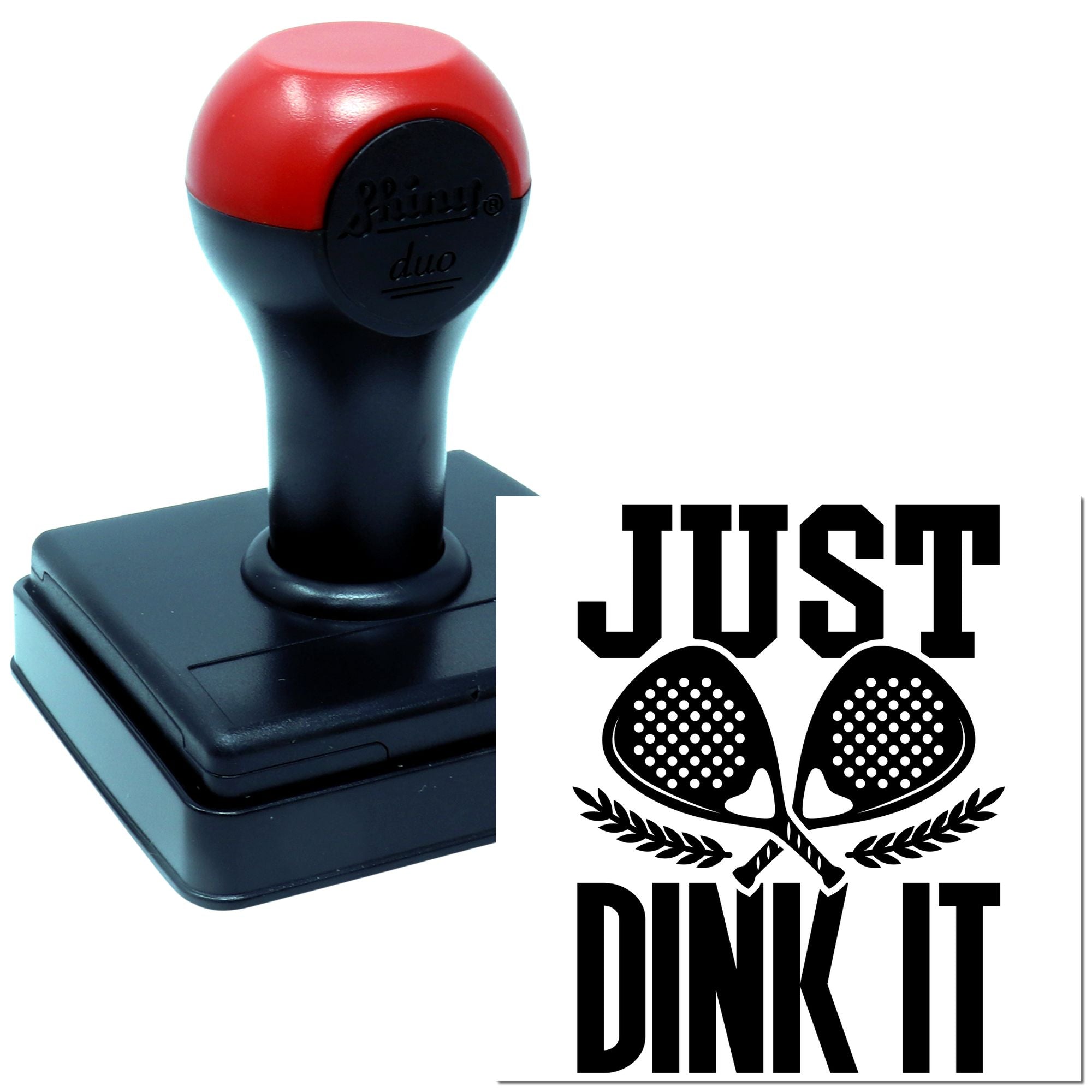 Duo Just Dink It Pickleball Emblem Hand Stamp