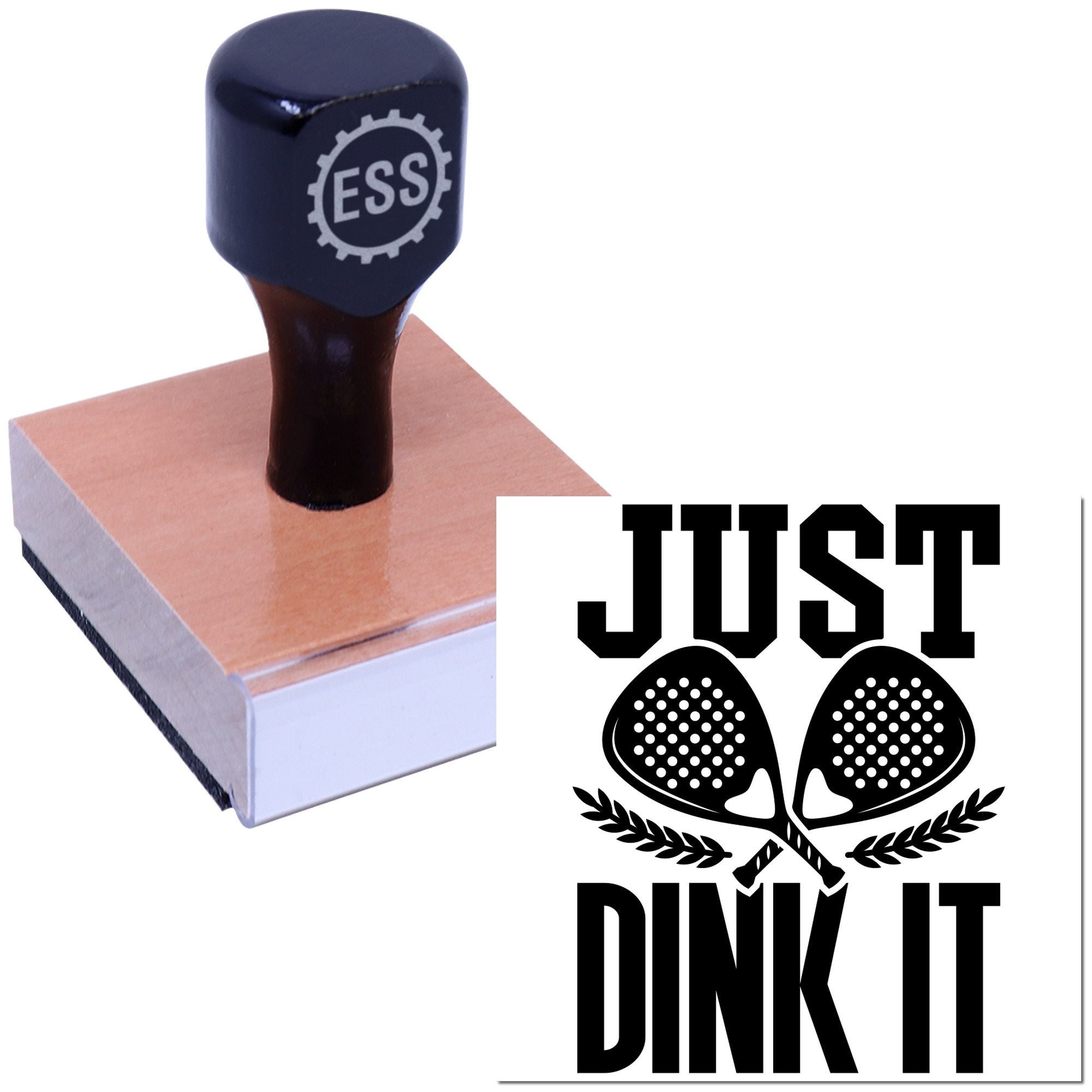 Padel Parody Slogan Craft Rubber Stamp