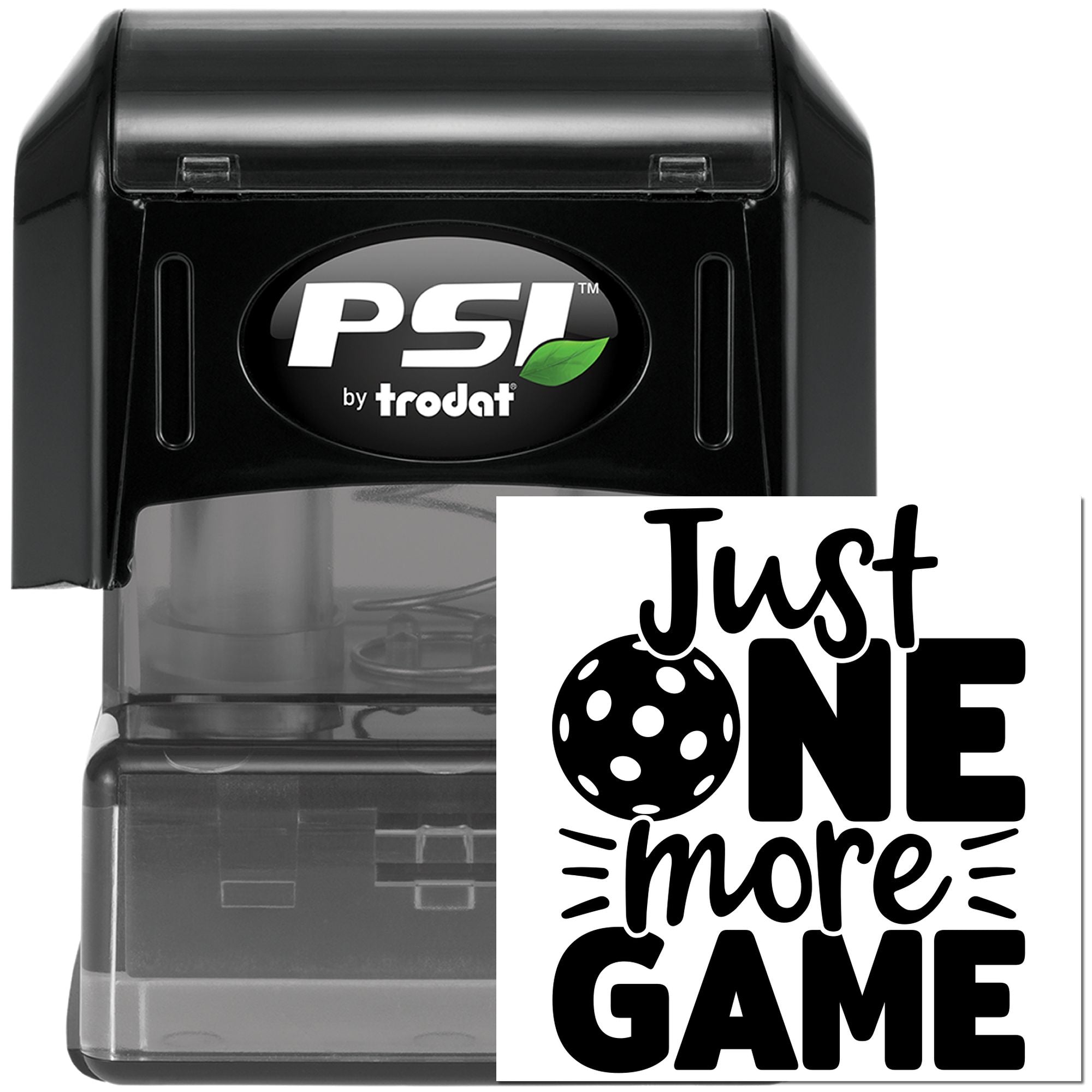 Pre-Inked One More Game Place Card Stamp